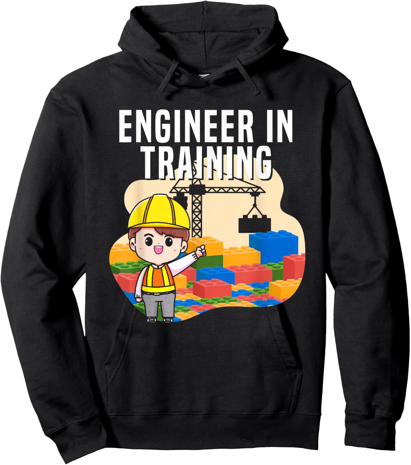 Engineer In Training | Building Blocks | Master Builder Hoodie - Hoodie | Black