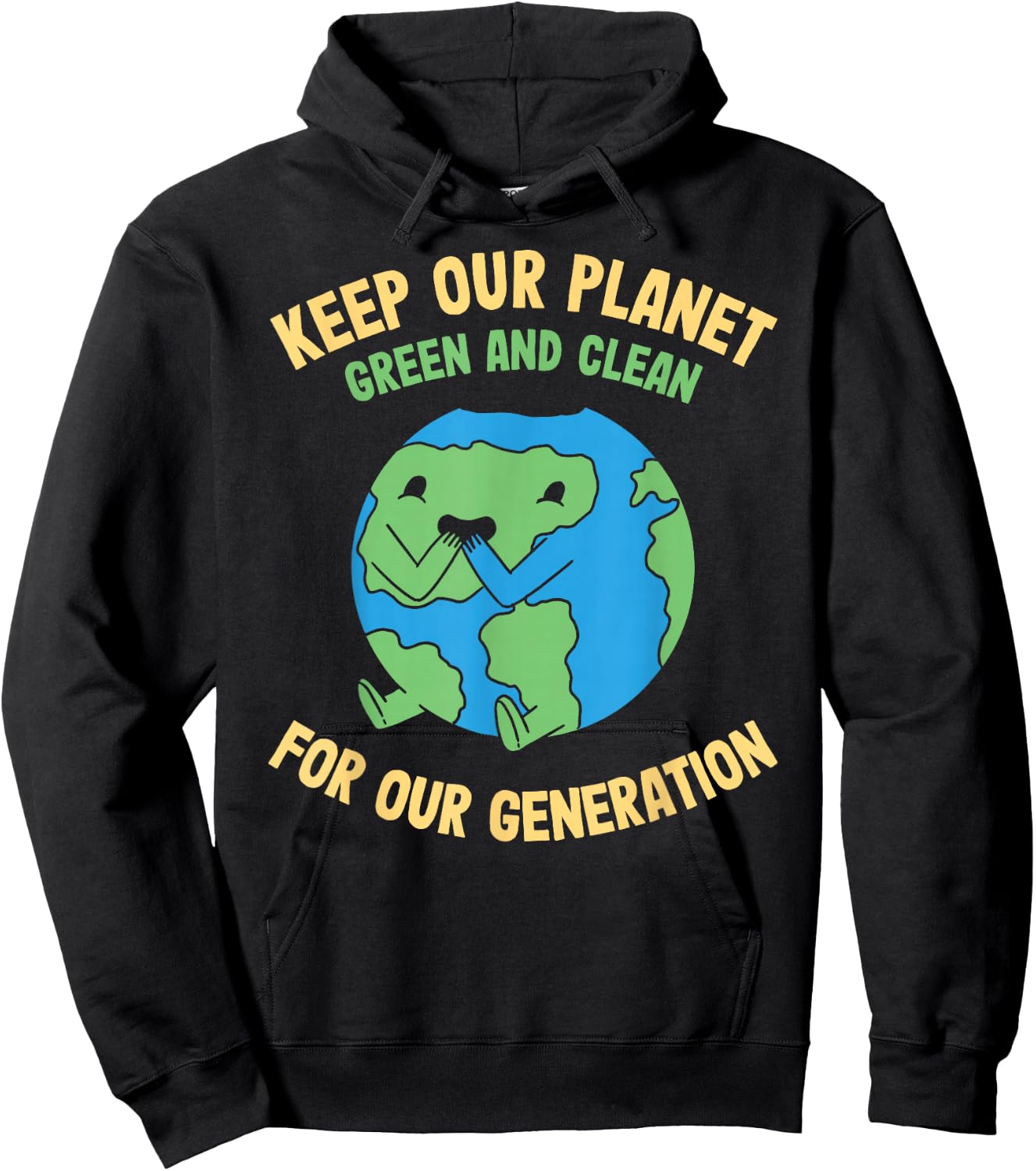 Earth Day Kids Environment Anniversary Decoration Hoodie - Hoodie | Black