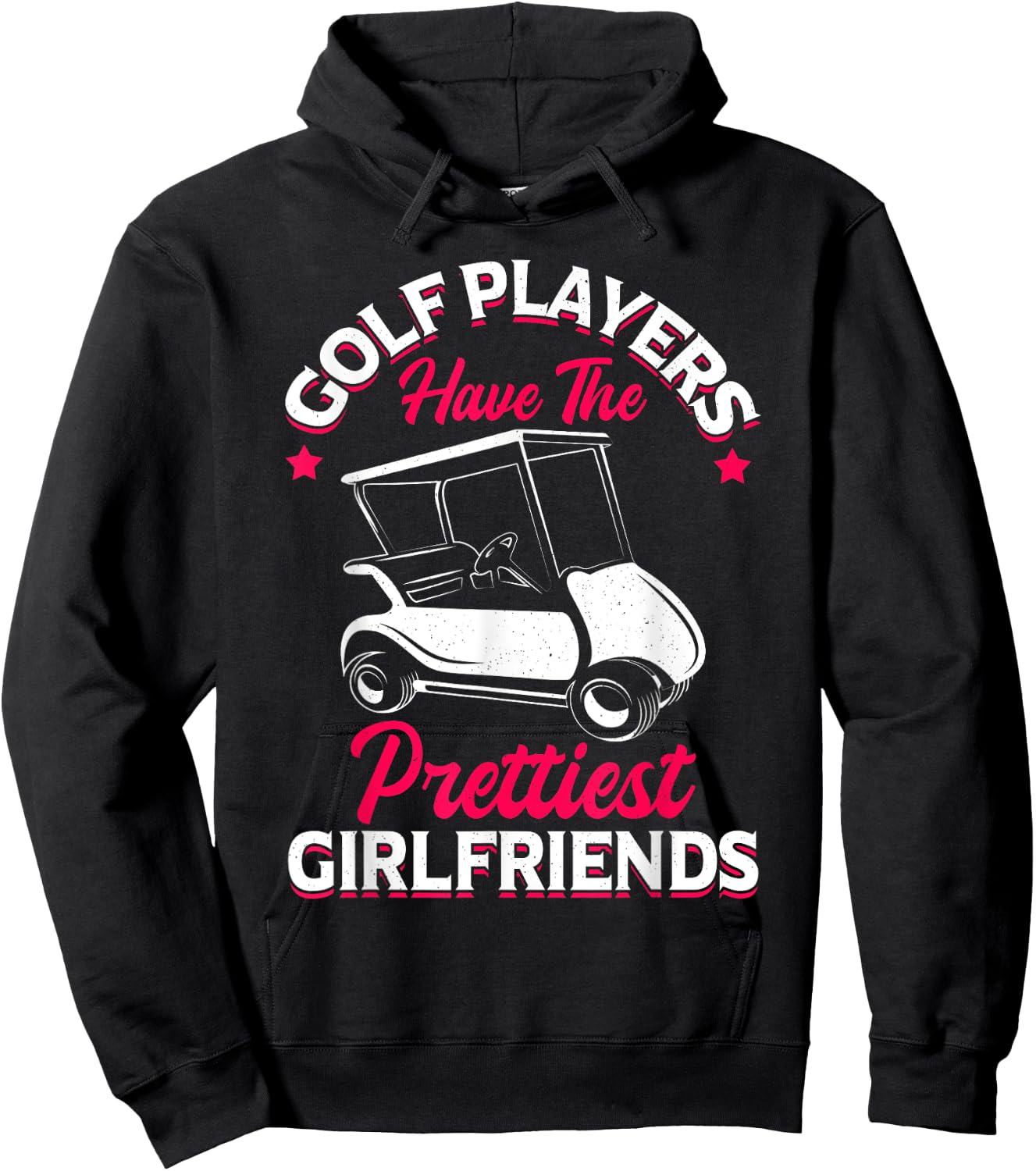 Golf Player Girlfriend Golfing Fan Theme Golfer Quote Hoodie - Hoodie | Black