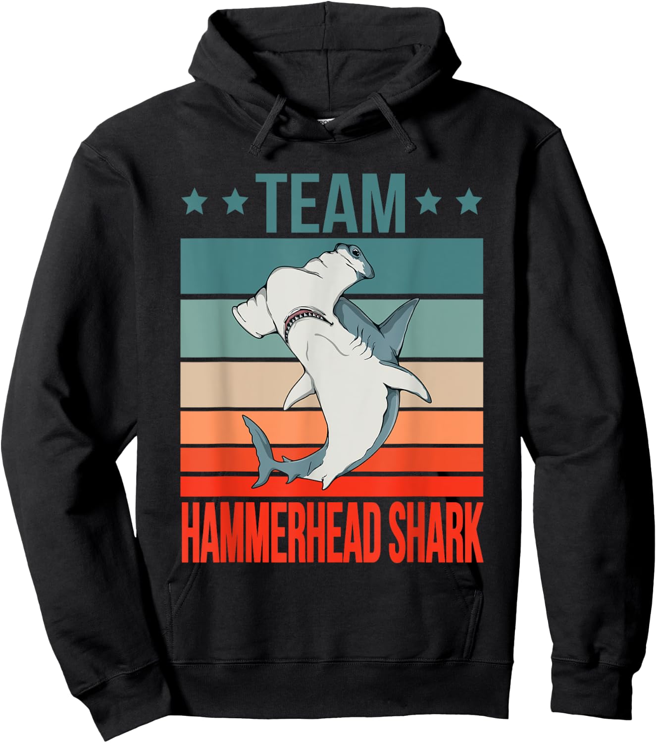 Team Hammerhead Shark Quote Hammer Fish Hammerhead Shark Hoodie - Hoodie | Black