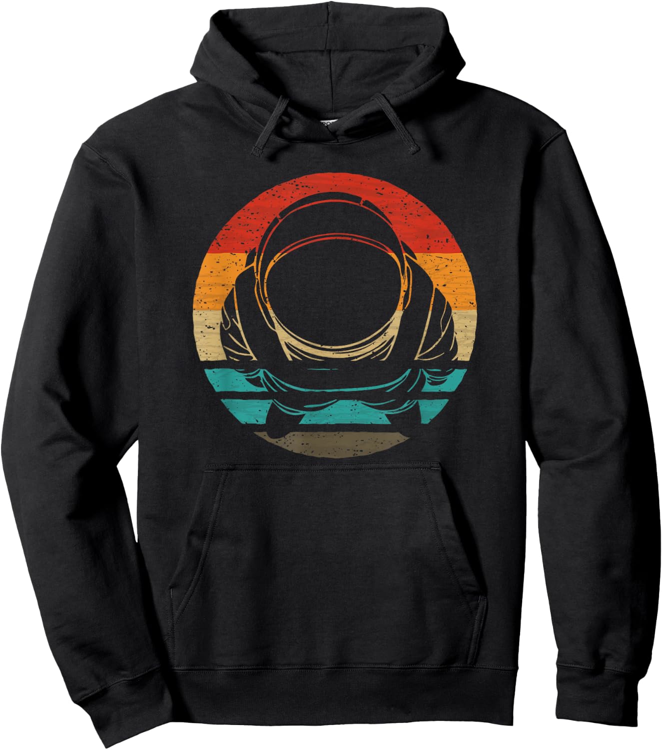 Space Astronaut Retro Style Vintage Hoodie - Hoodie | Black