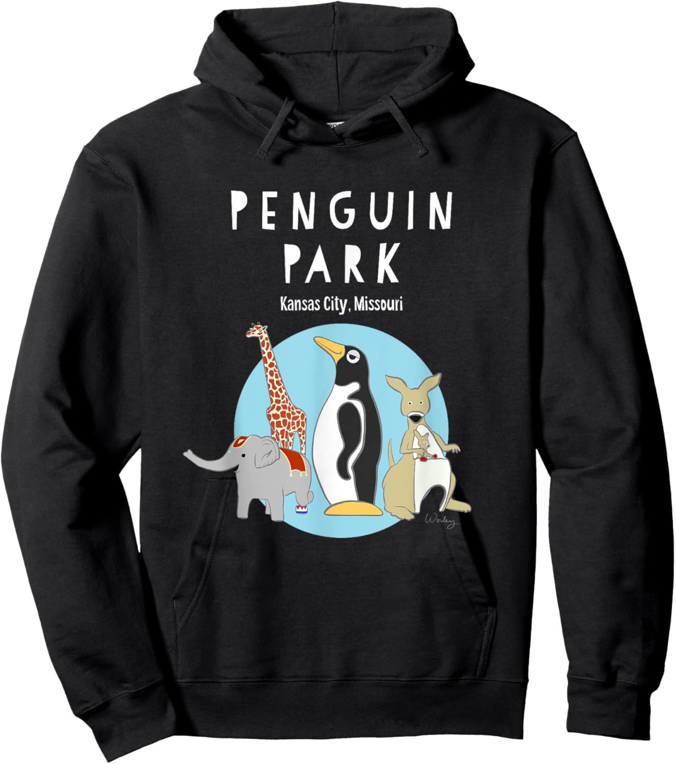 Penguin Park Hoodie - Hoodie | Black