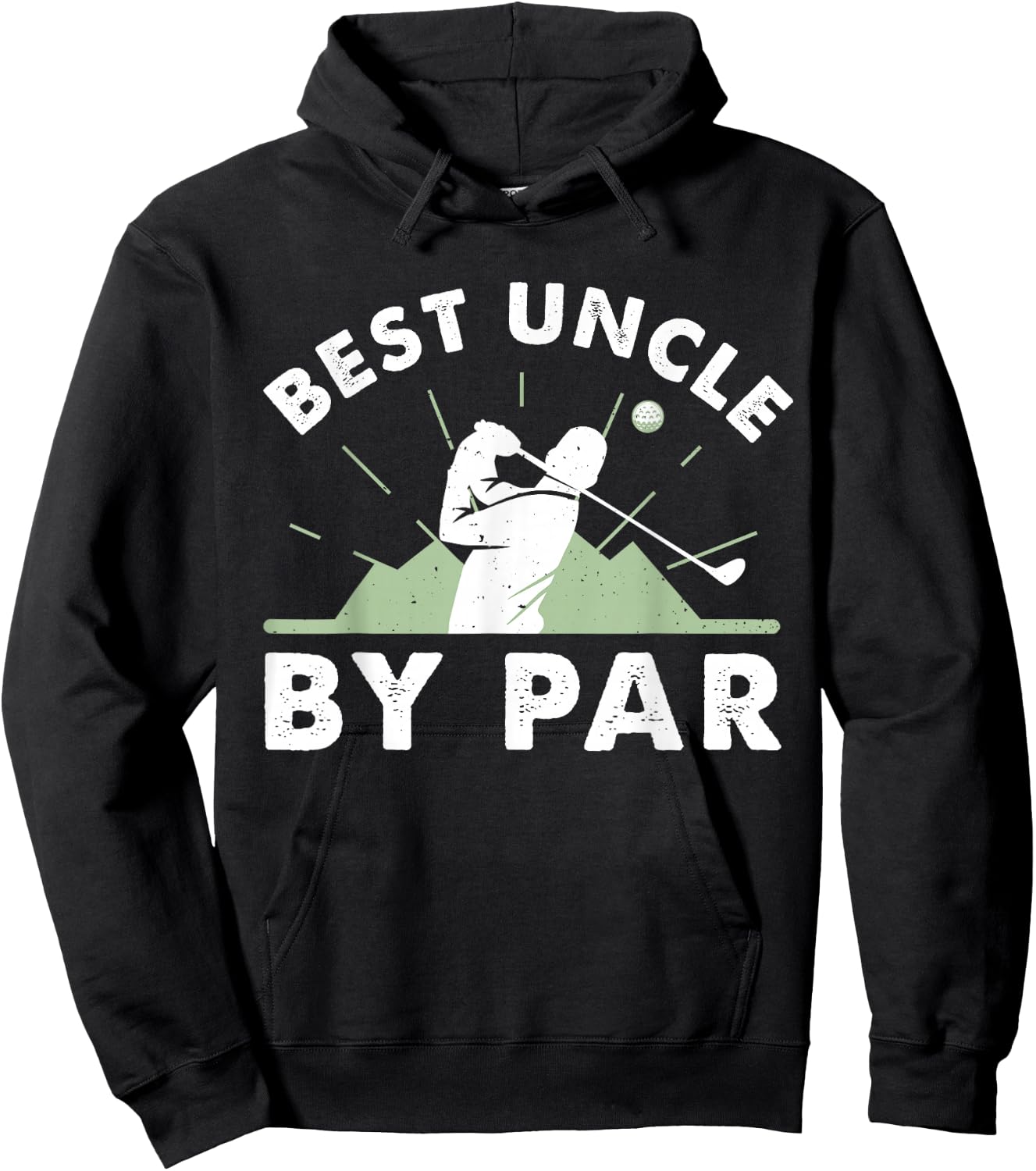 Best Uncle By Par Golf Design For Uncle Hoodie - Hoodie | Black