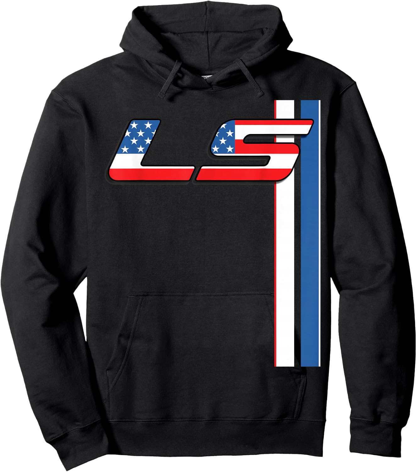 5.3L LS 427 V8 Turbo Drag Car Hoodie - Hoodie | Black