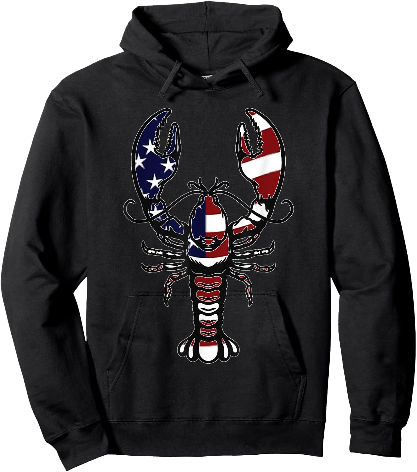 American Crayfish Outfit Louisiana Crawfish USA Hoodie - Hoodie | Black