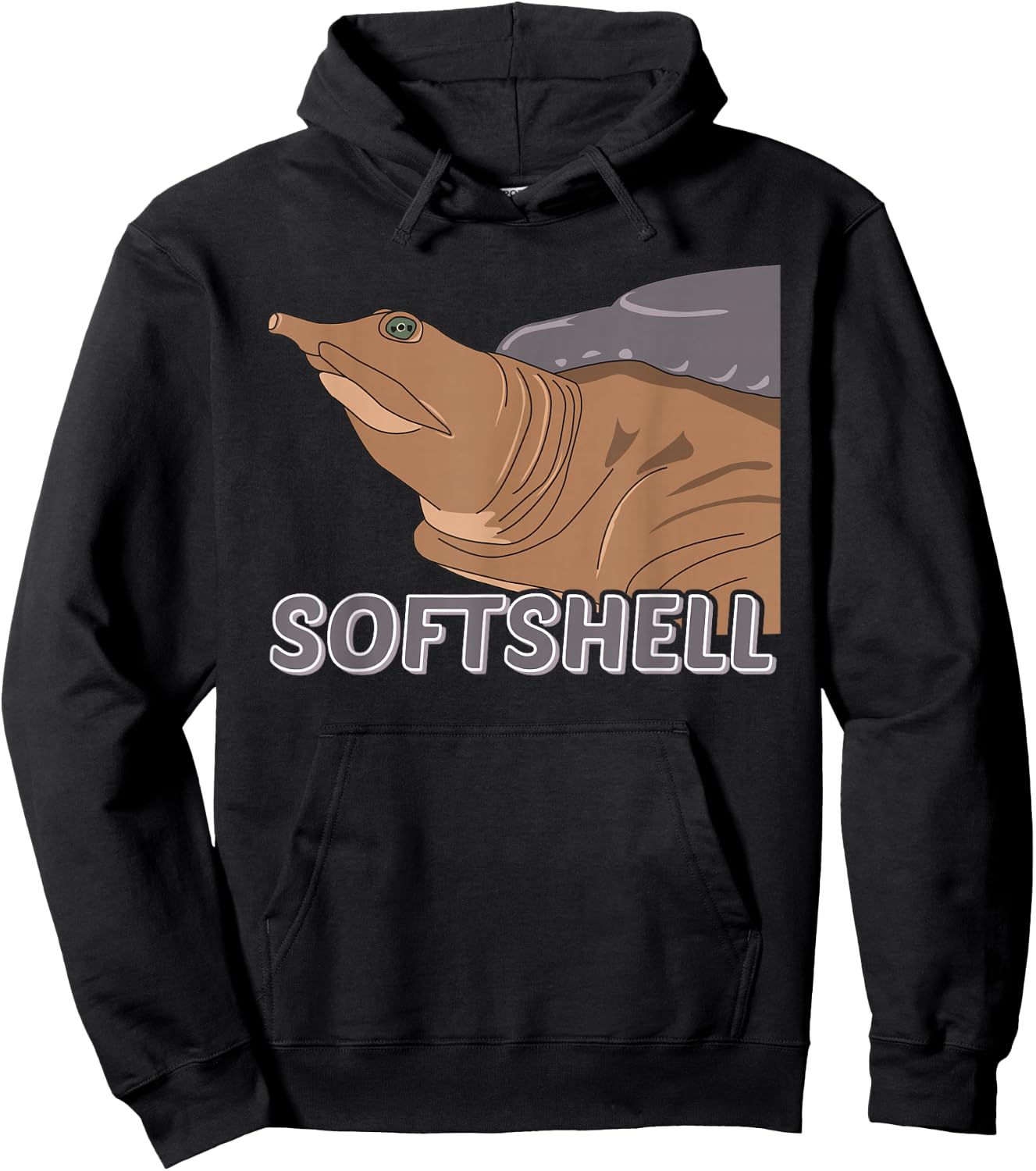 Softshell Turtle Apalone Trionyx Pelodiscus Softshell Hoodie - Hoodie | Black