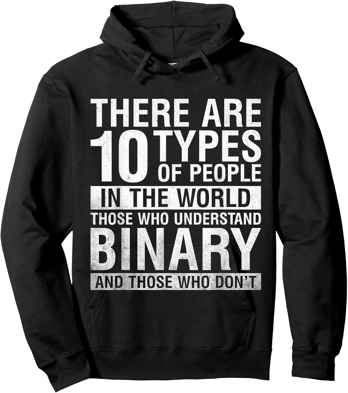 Funny informative binary code computer programmer Hoodie - Hoodie | Black