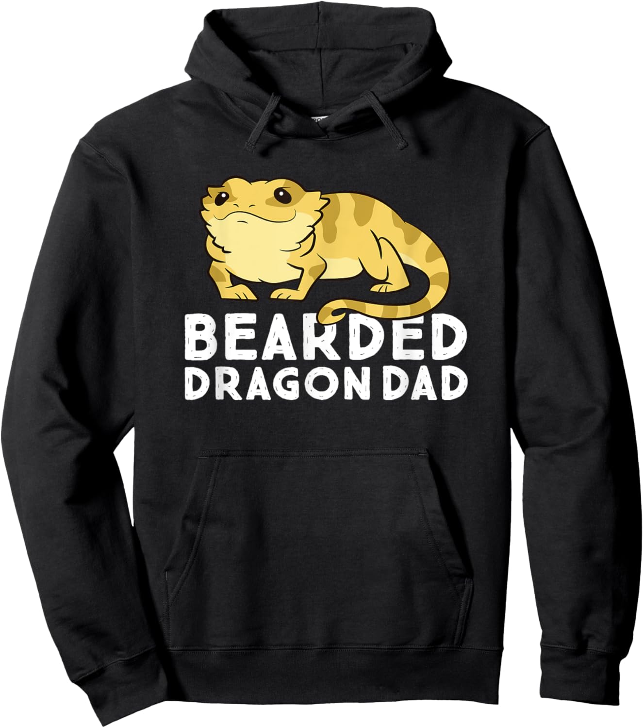 Funny Bearded Dragon Dad Gift Dad Of Bearded Dragon Hoodie - Hoodie | Black