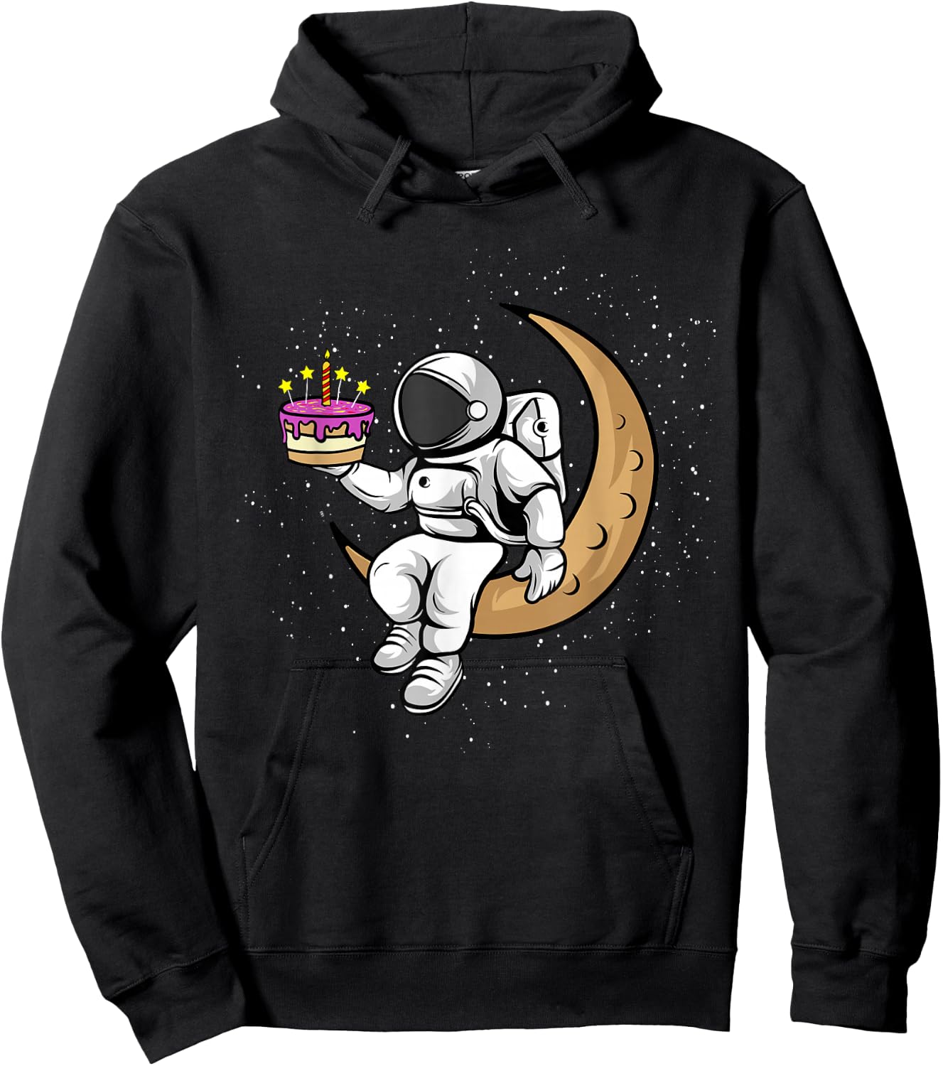 Birthday Cake Astronauts in Space - Astronaut has Birthday Hoodie - Hoodie | Black