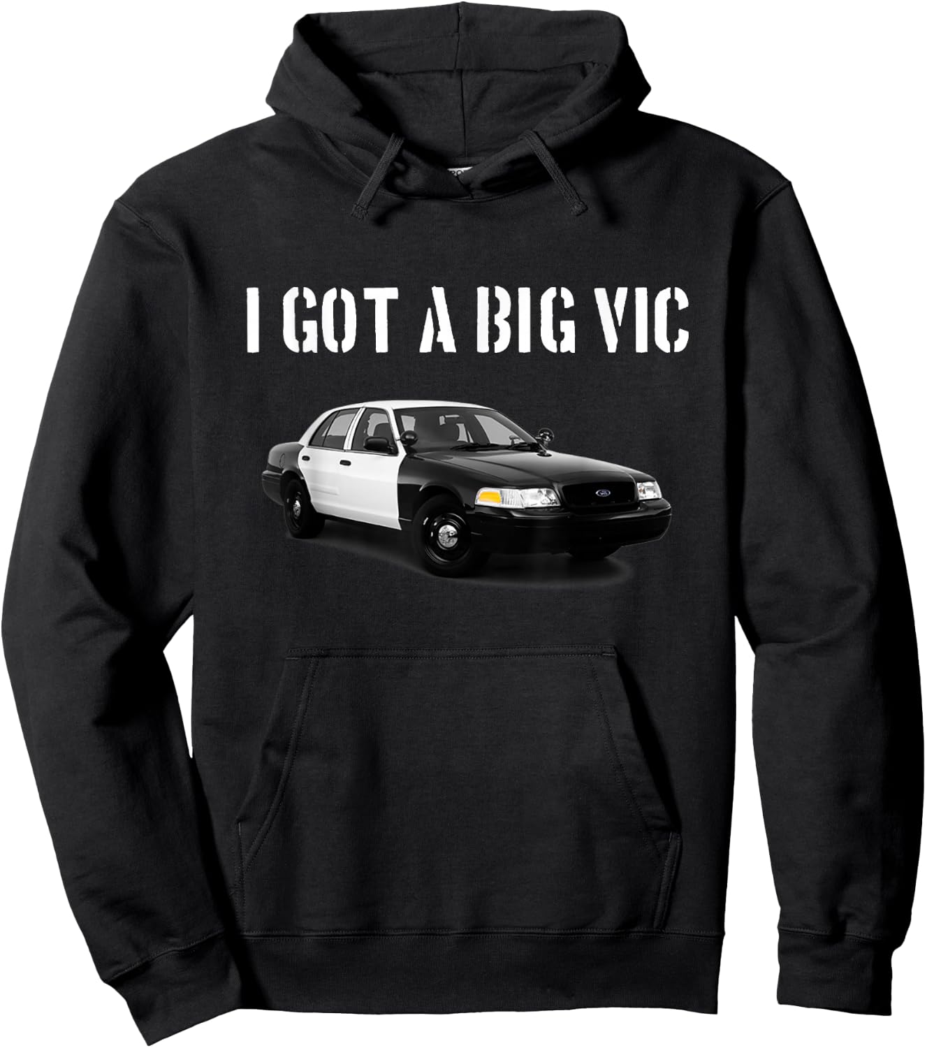 Crown Vic Funny P71 Punny Car Enthusiast Hoodie - Hoodie | Black