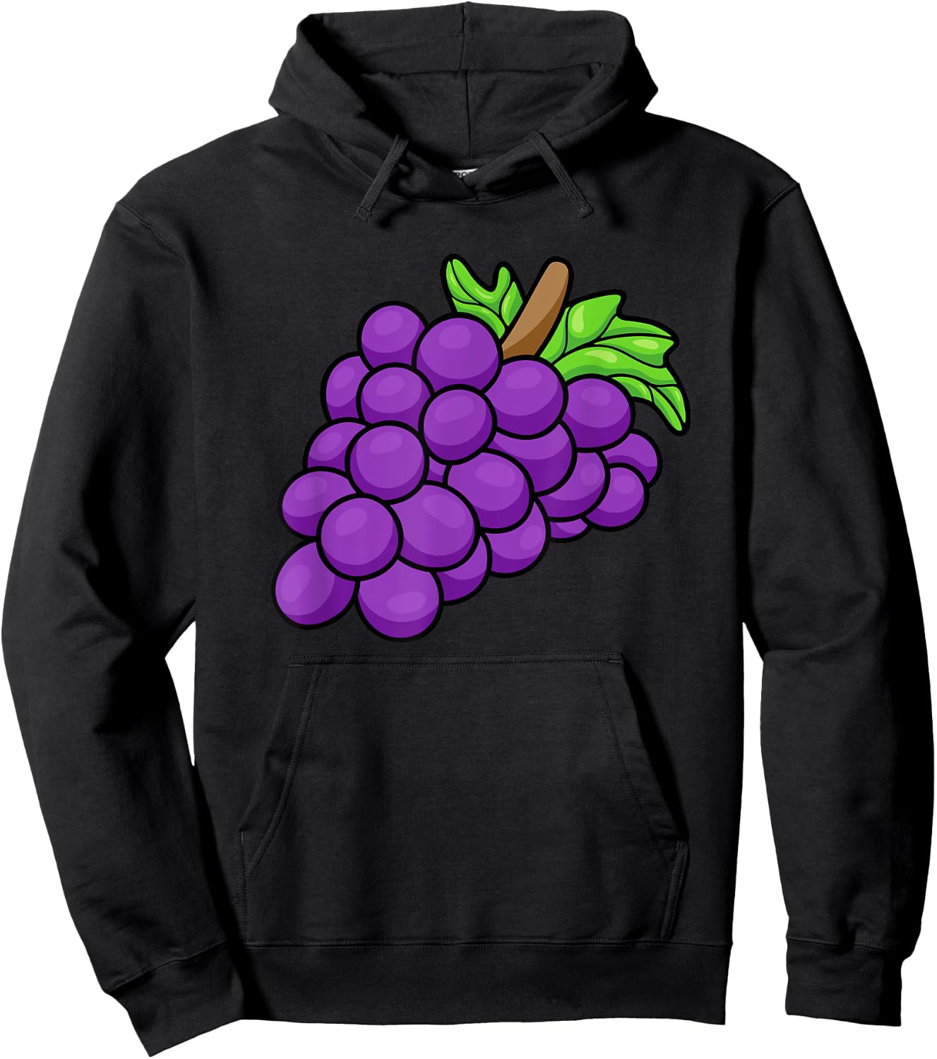 Grape Costume Funny Purple Halloween Last Minute Costumes Hoodie - Hoodie | Black