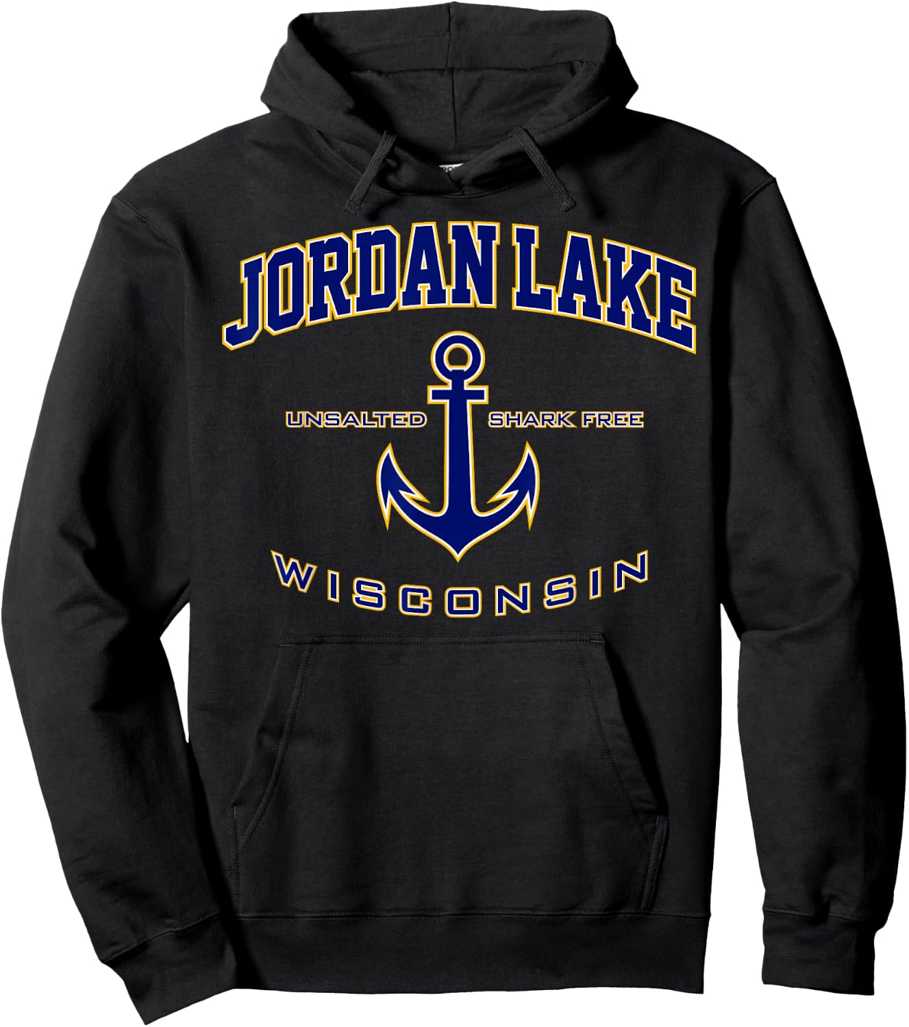 Jordan Lake WI Shirt , Men, Girls & Boys Hoodie - Hoodie | Black