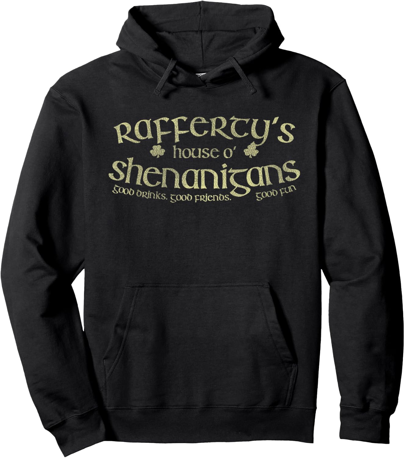 Rafferty's House O' Shenanigans Funny Irish Name Hoodie - Hoodie | Black