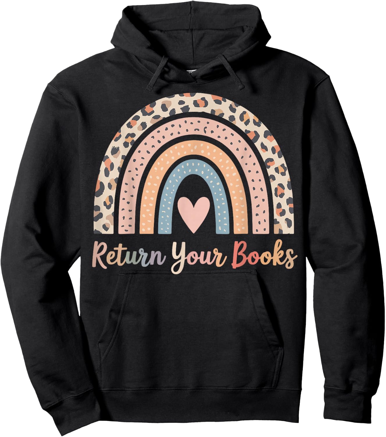 Return Your Books School Librarian Hoodie - Hoodie | Black