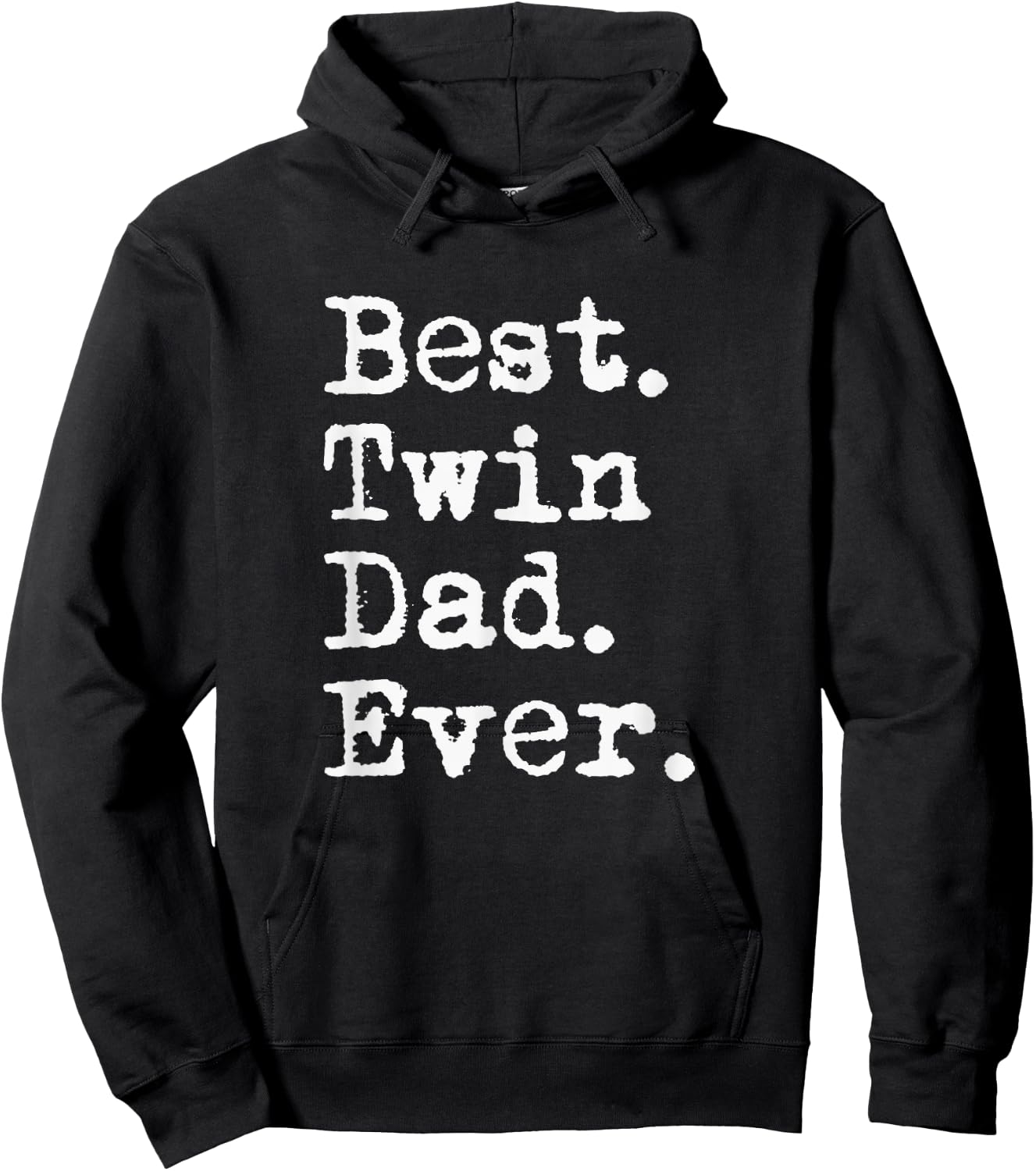 Best Twin Dad Ever Funny Fathers Day Saying for Dad of Twins Hoodie - Hoodie | Black