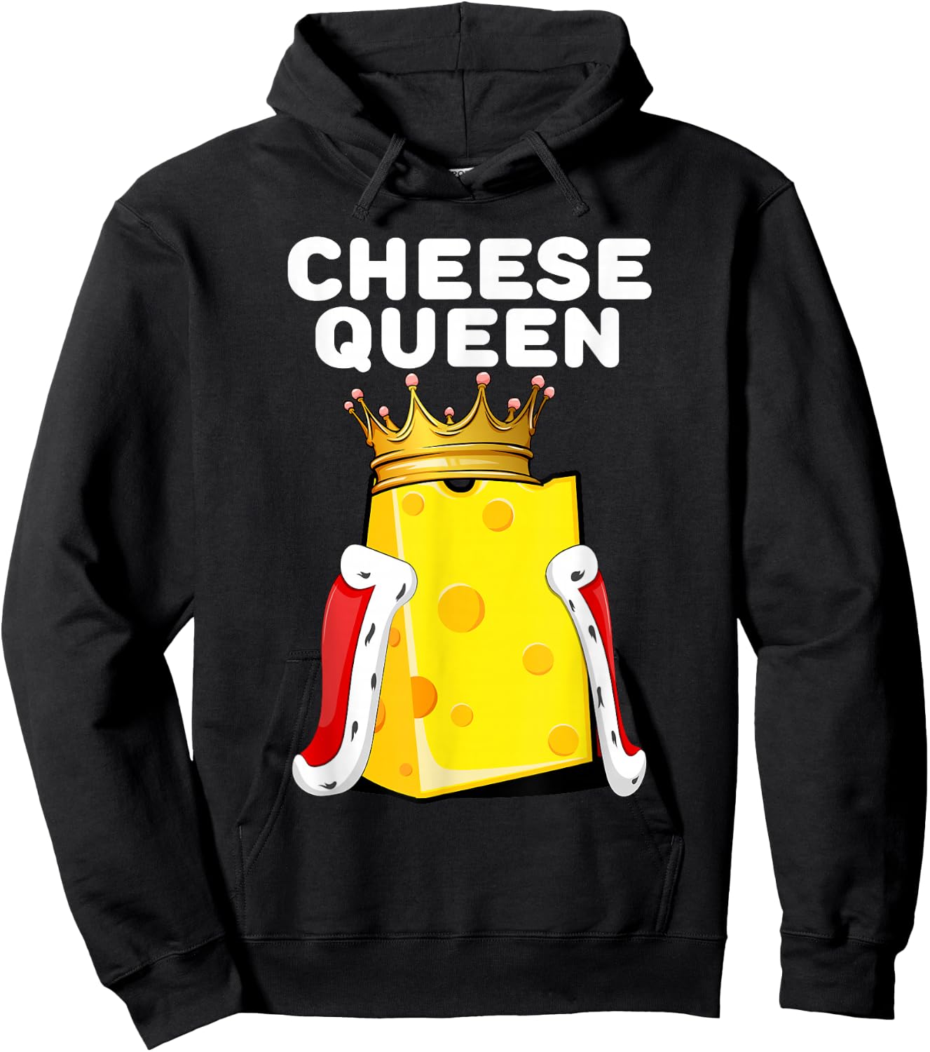 Cheese Queen | Cheese Lover Shirt | Cute Cheese Hoodie - Hoodie | Black