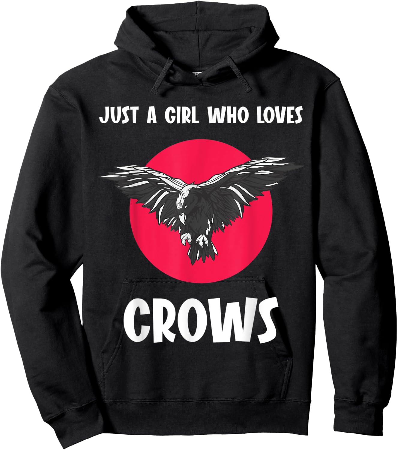 Crows Raven Ravens Bird Black Crow Hoodie - Hoodie | Black