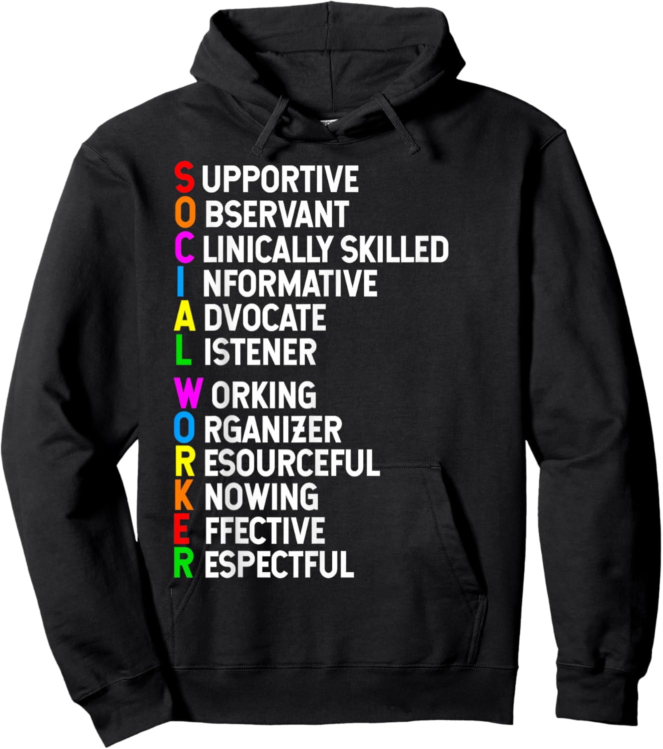Social Worker Appreciation Social Work Skills Hoodie - Hoodie | Black