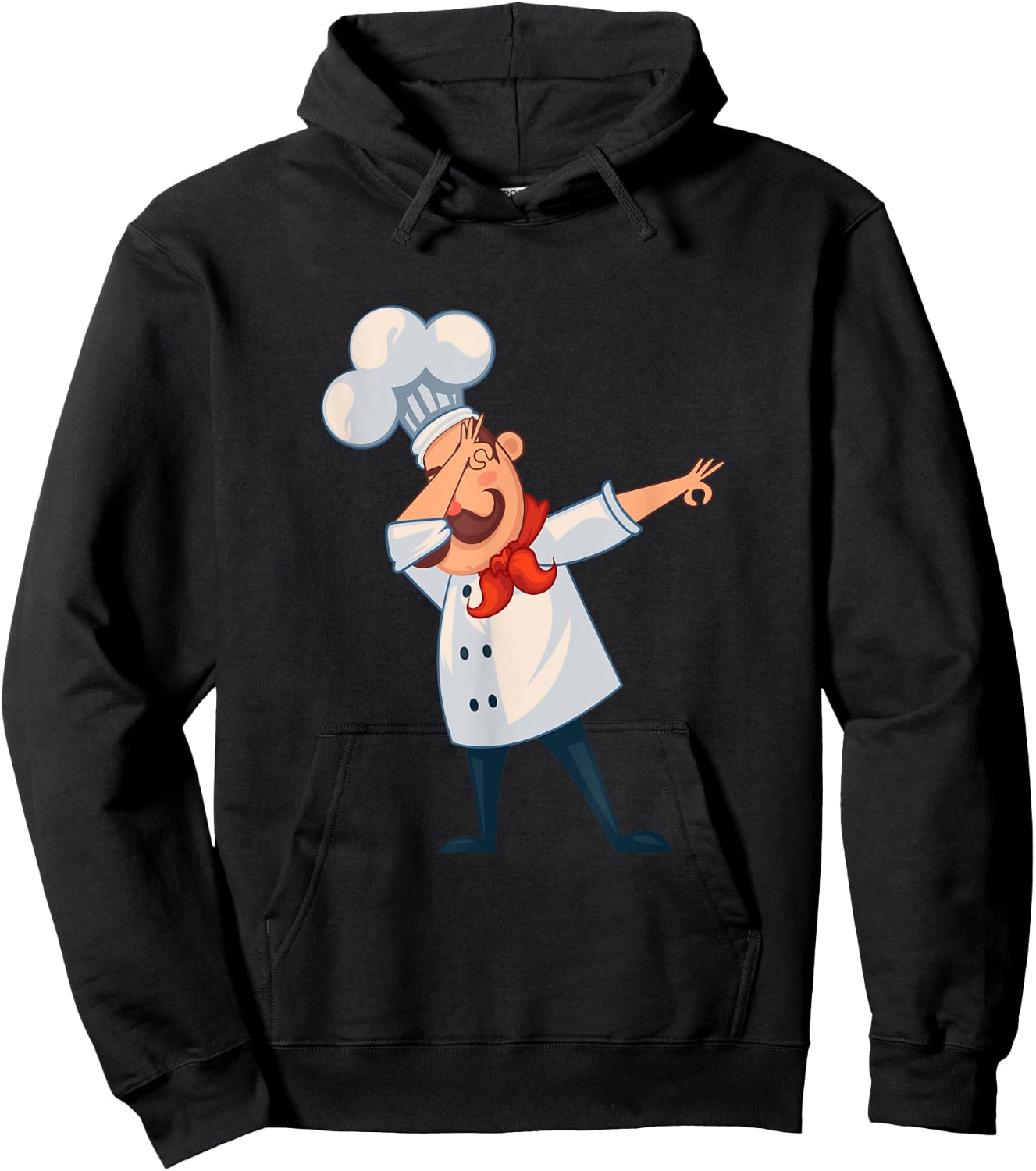 Dabbing Chef Comic Artwork For A Chef Hoodie - Hoodie | Black