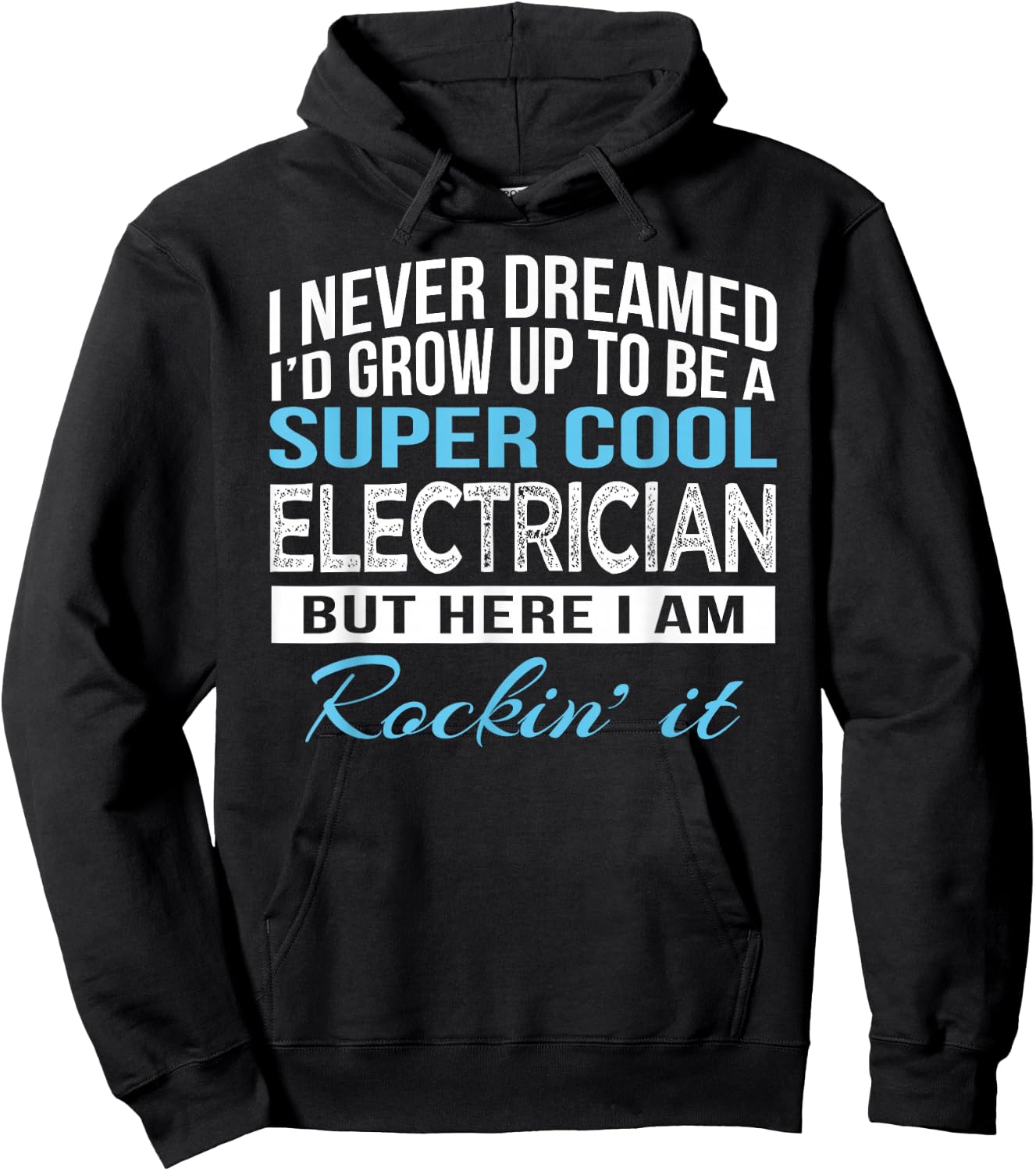 Funny Electrician Gift Hoodie - Hoodie | Black