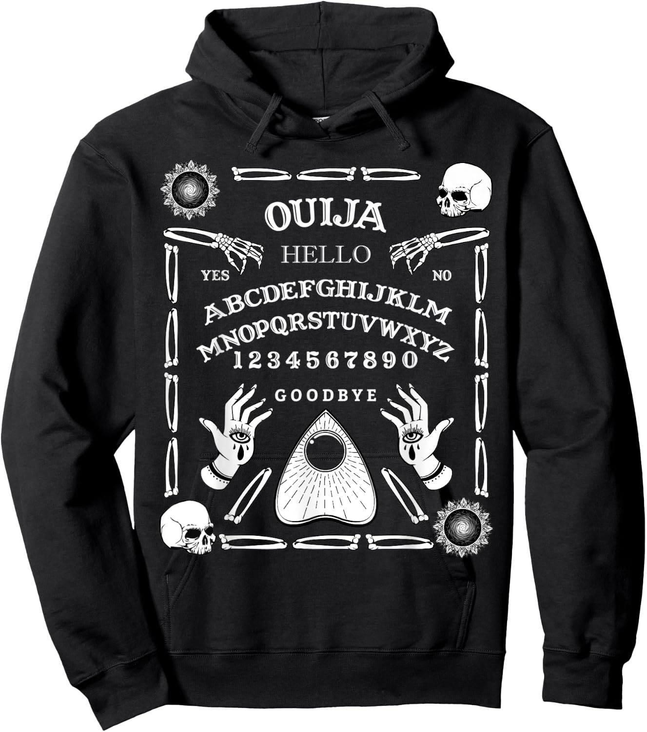 Halloween Ouija Spirit Board Ghost Paranormal Spiritual Hoodie - Hoodie | Black