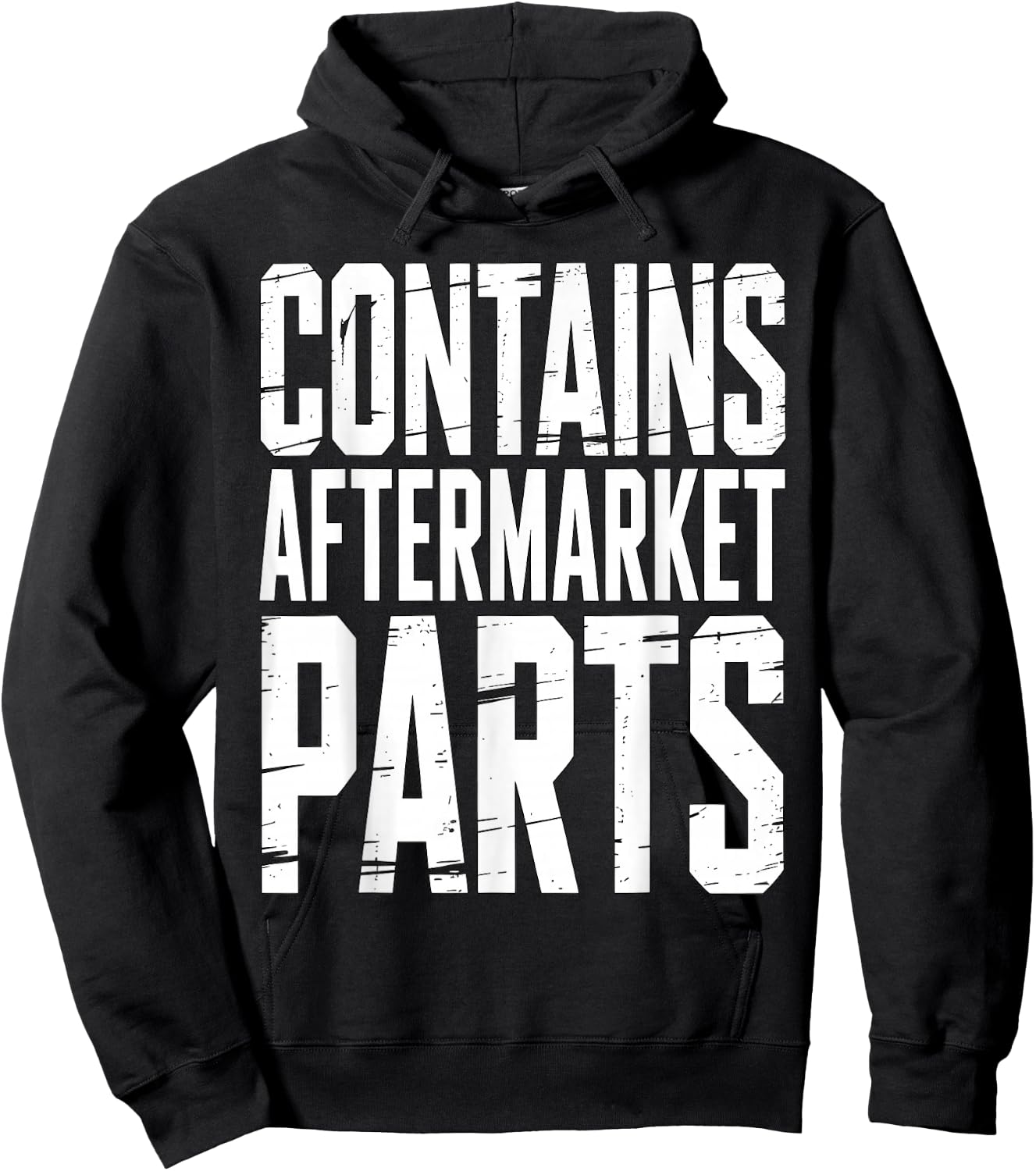 Contains Aftermarket Parts Mechanic Humor Hoodie - Hoodie | Black
