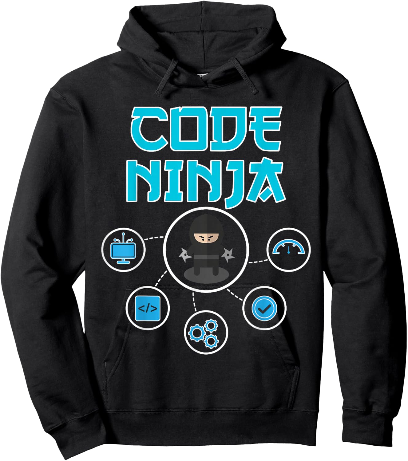 Code Ninja - Software Developer Gift Hoodie - Hoodie | Black