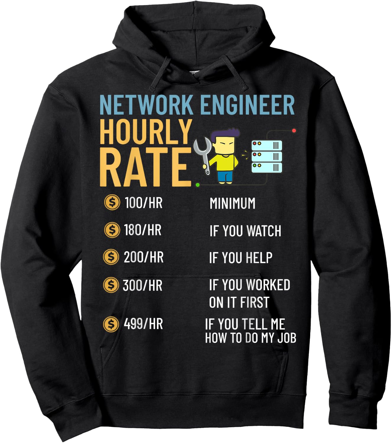 Network Engineer Director Computer Engineering Hoodie - Hoodie | Black