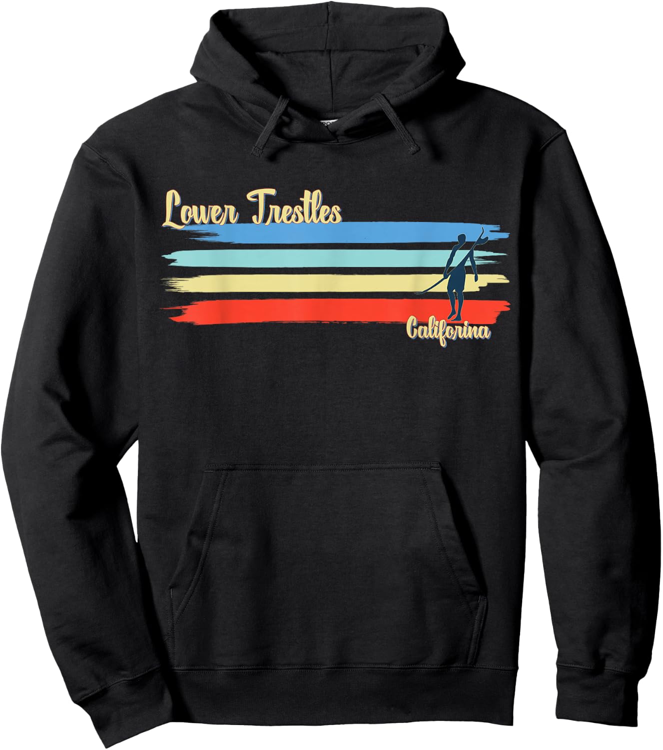 Lower Trestles Beach California Surfing Beach Hoodie - Hoodie | Black
