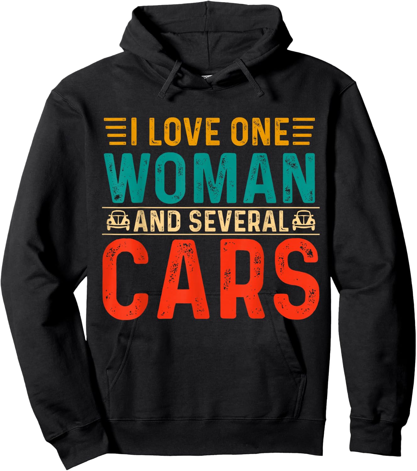 Garage Guys I Love One Woman & Several Cars Mechanic Engine Hoodie - Hoodie | Black