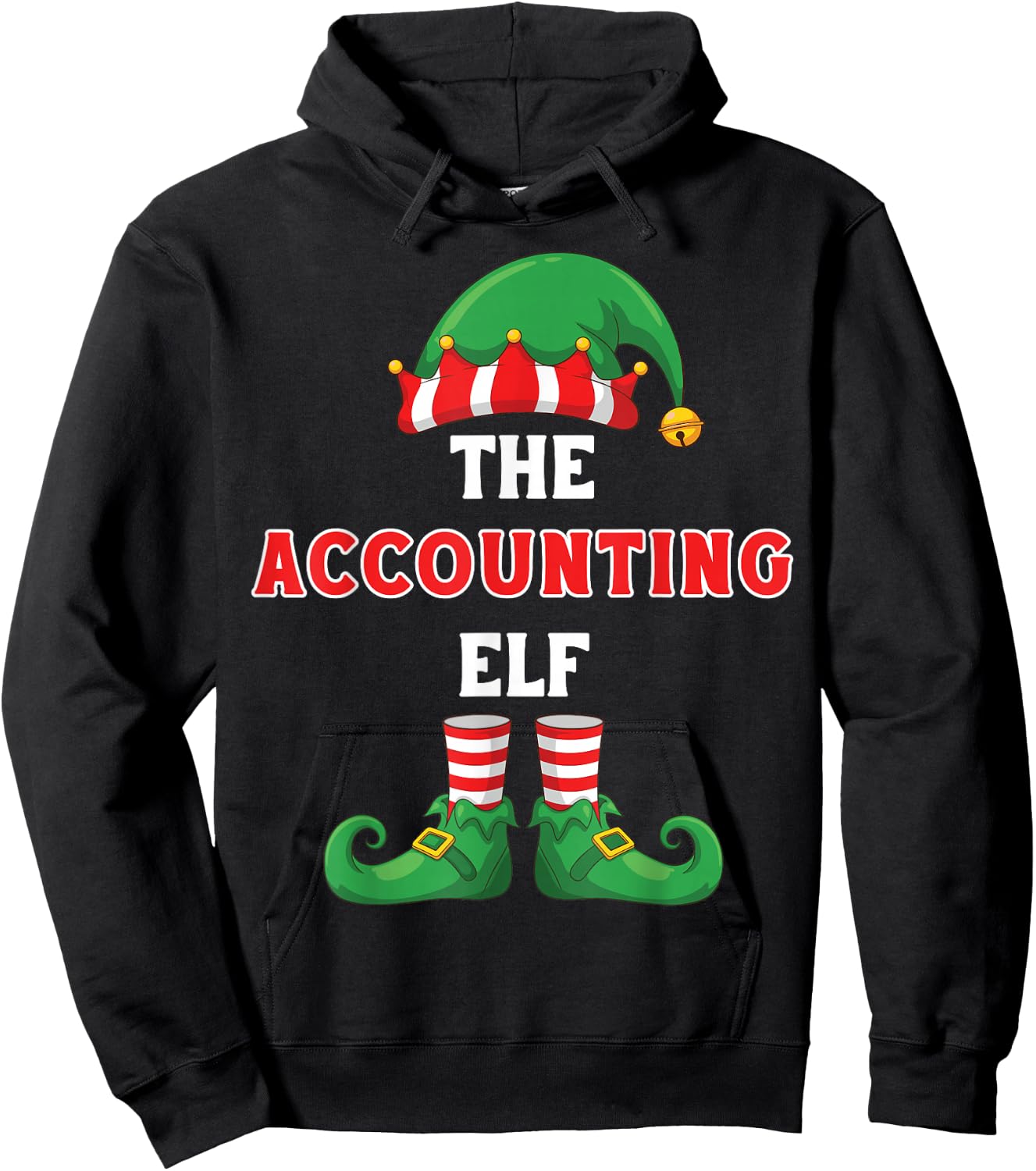 The Accounting Elf Shirt Christmas for Accountant CPA Hoodie - Hoodie | Black