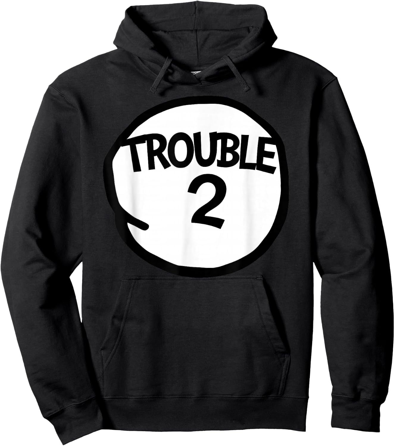 Trouble 2 Funny Matching Group Hoodie - Hoodie | Black