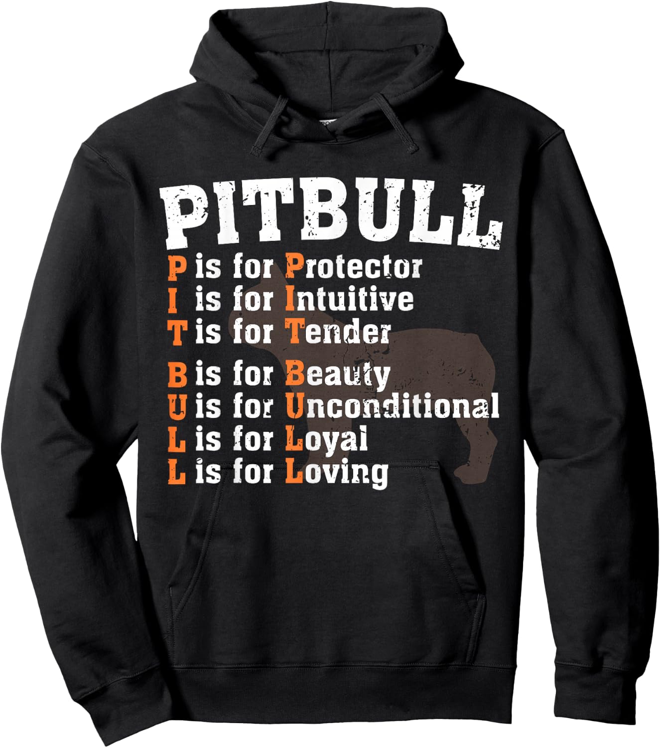 Funny Pitbull Lover Shirt Dog Pitbull Definition Gift Hoodie - Hoodie | Black