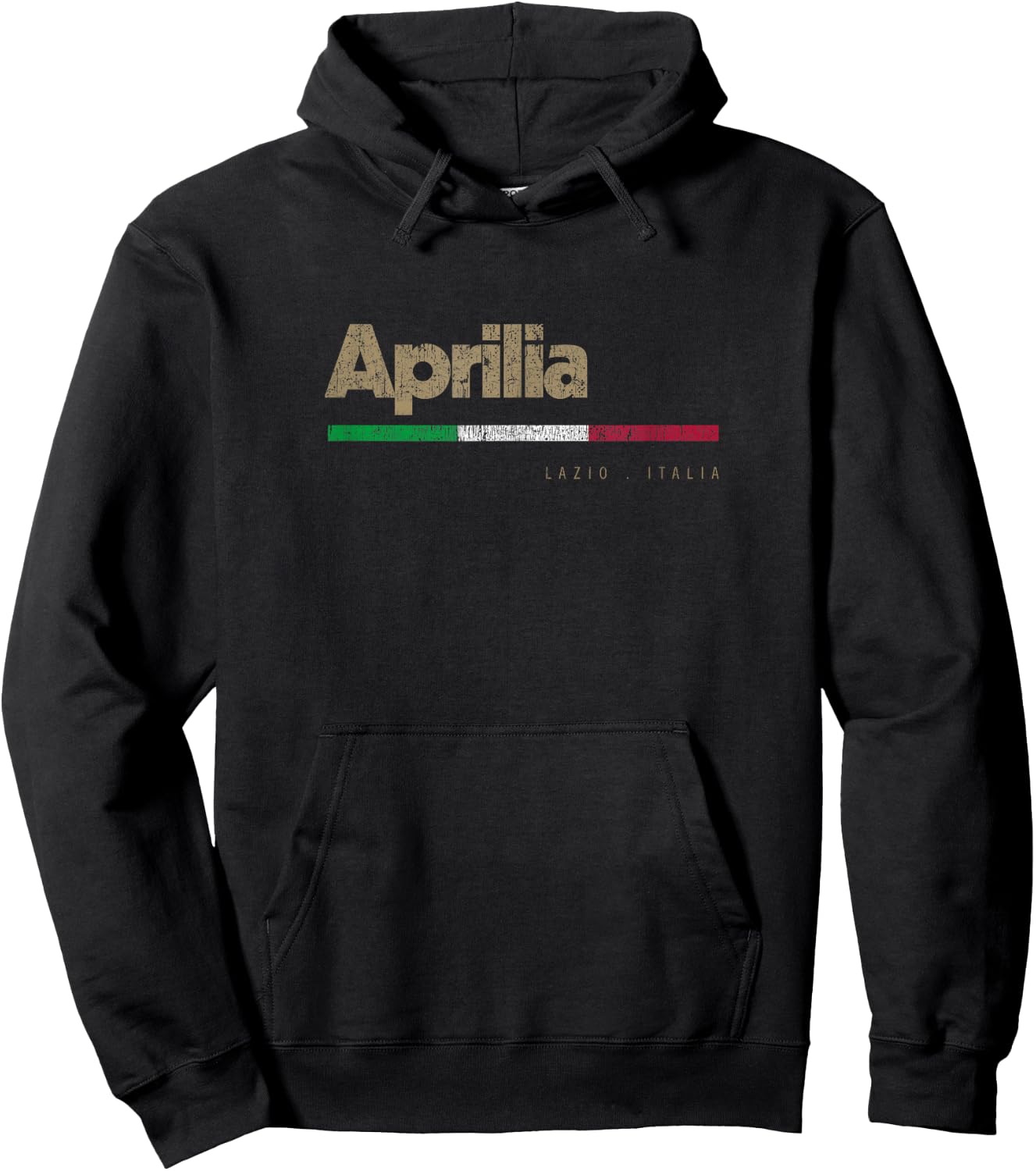 Aprilia Italian City Retro Flag Italy Hoodie - Hoodie | Black