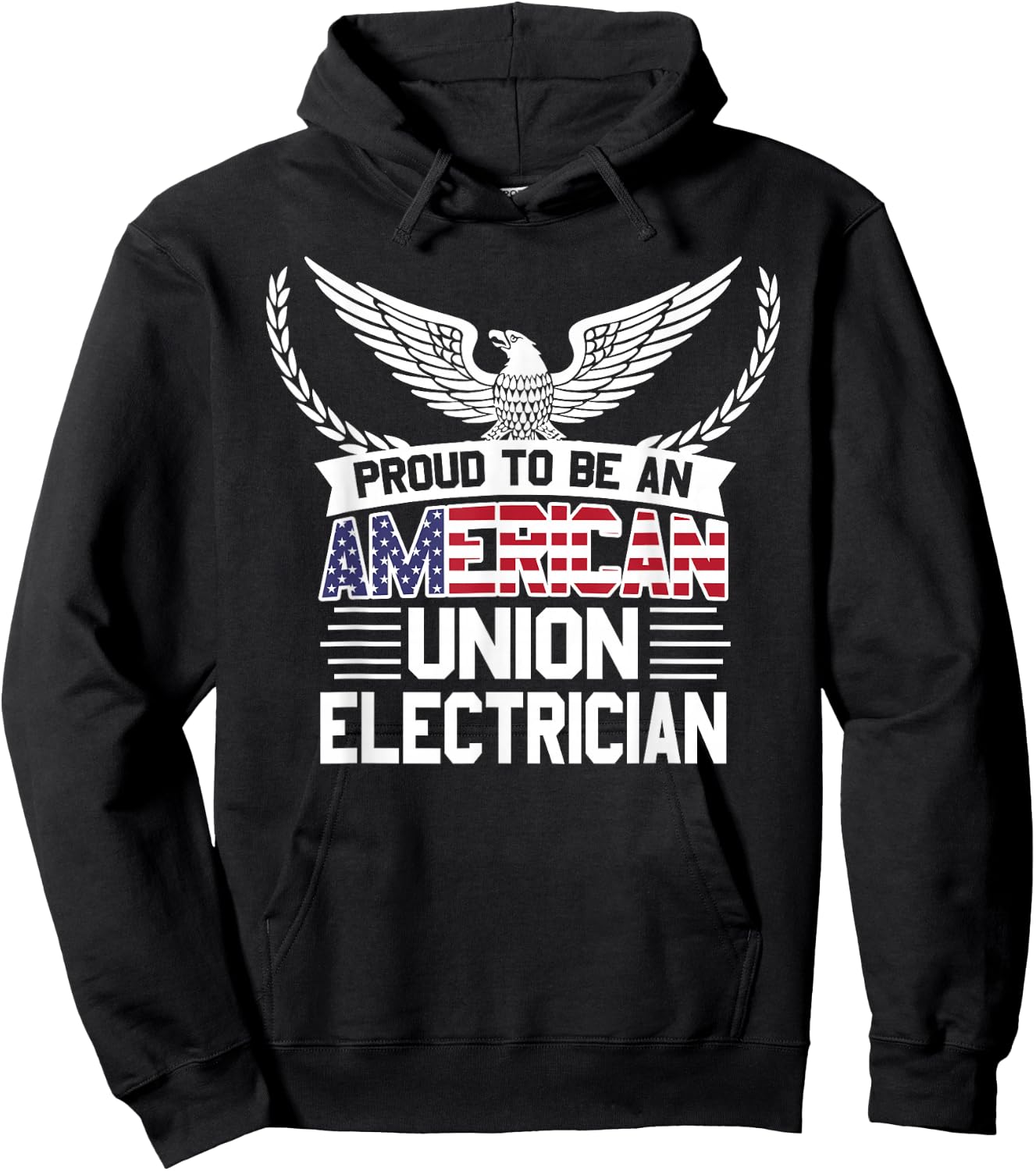 American Union Electrician Proud Hoodie - Hoodie | Black