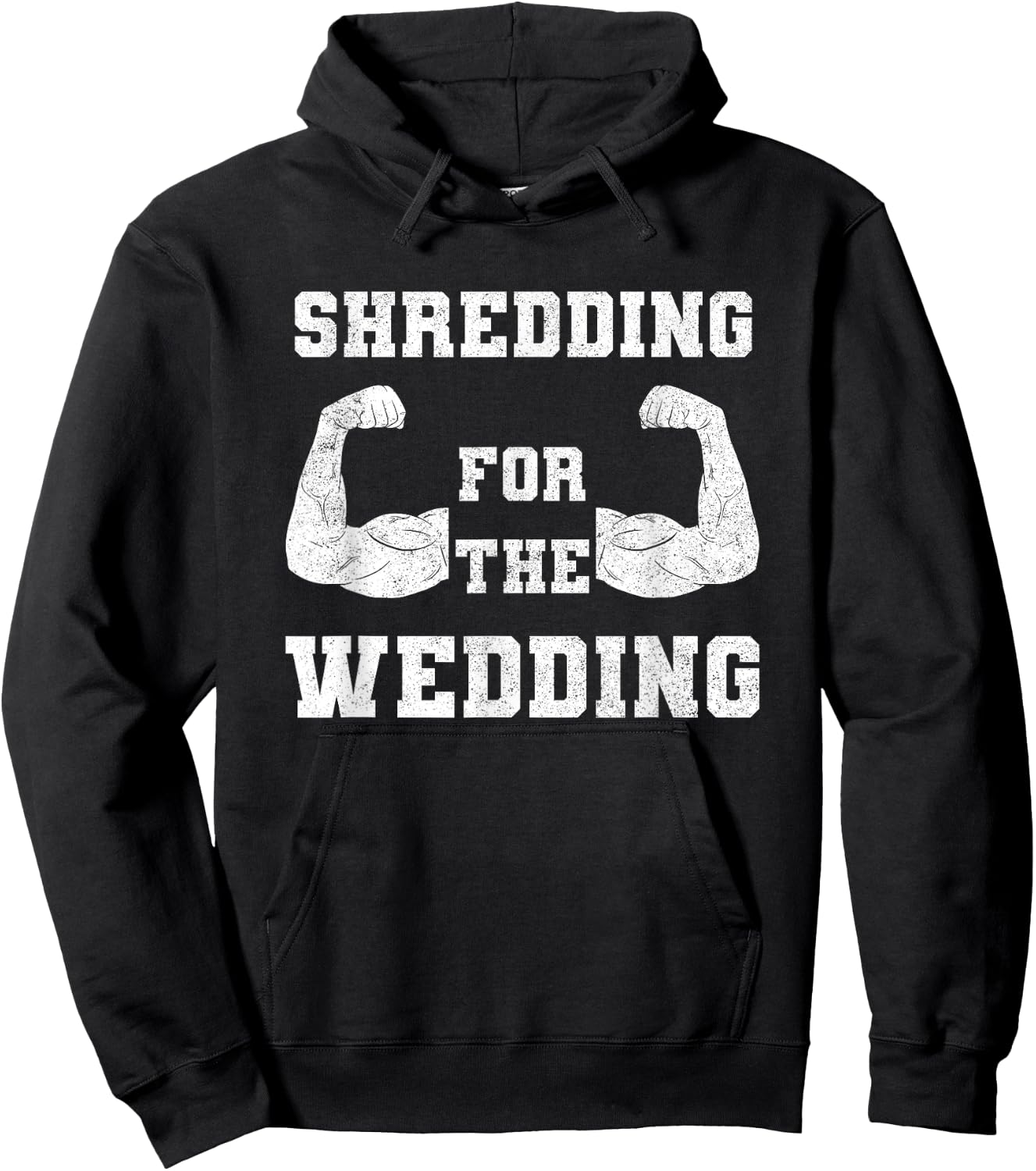 Shredding For The Wedding Workout Gym Fitness Lover Couples Hoodie - Hoodie | Black