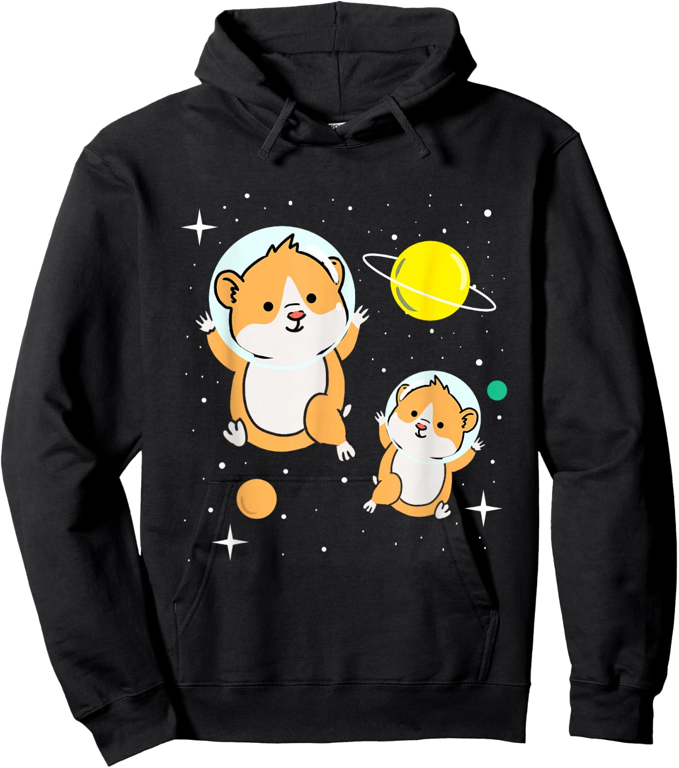 Hamster In Space Hamster Lover Gift Hoodie - Hoodie | Black