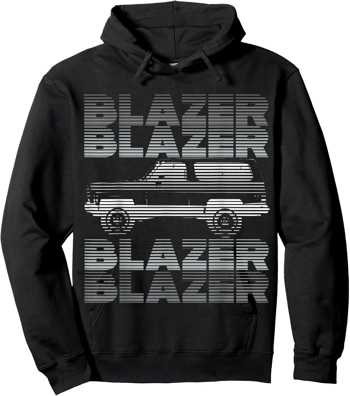 HoolaHotRod, K5,C10,Jimmy,Squarebody Truck,Suburban,Blazer,Silverado,4x4 -Adults Retro-Modern Mix Black Cotton Hoodie - Hoodie | Black