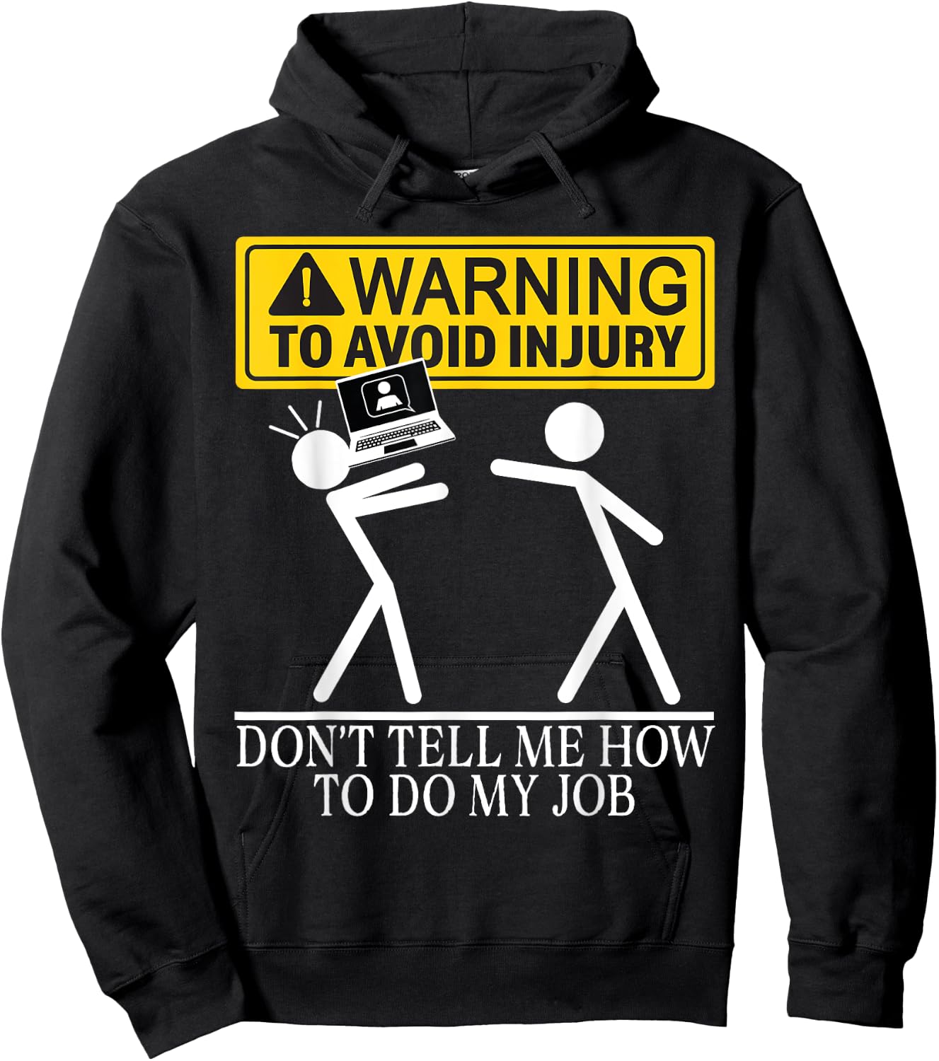 IT Software Programmers Computer Coder App Developer Warning Hoodie - Hoodie | Black