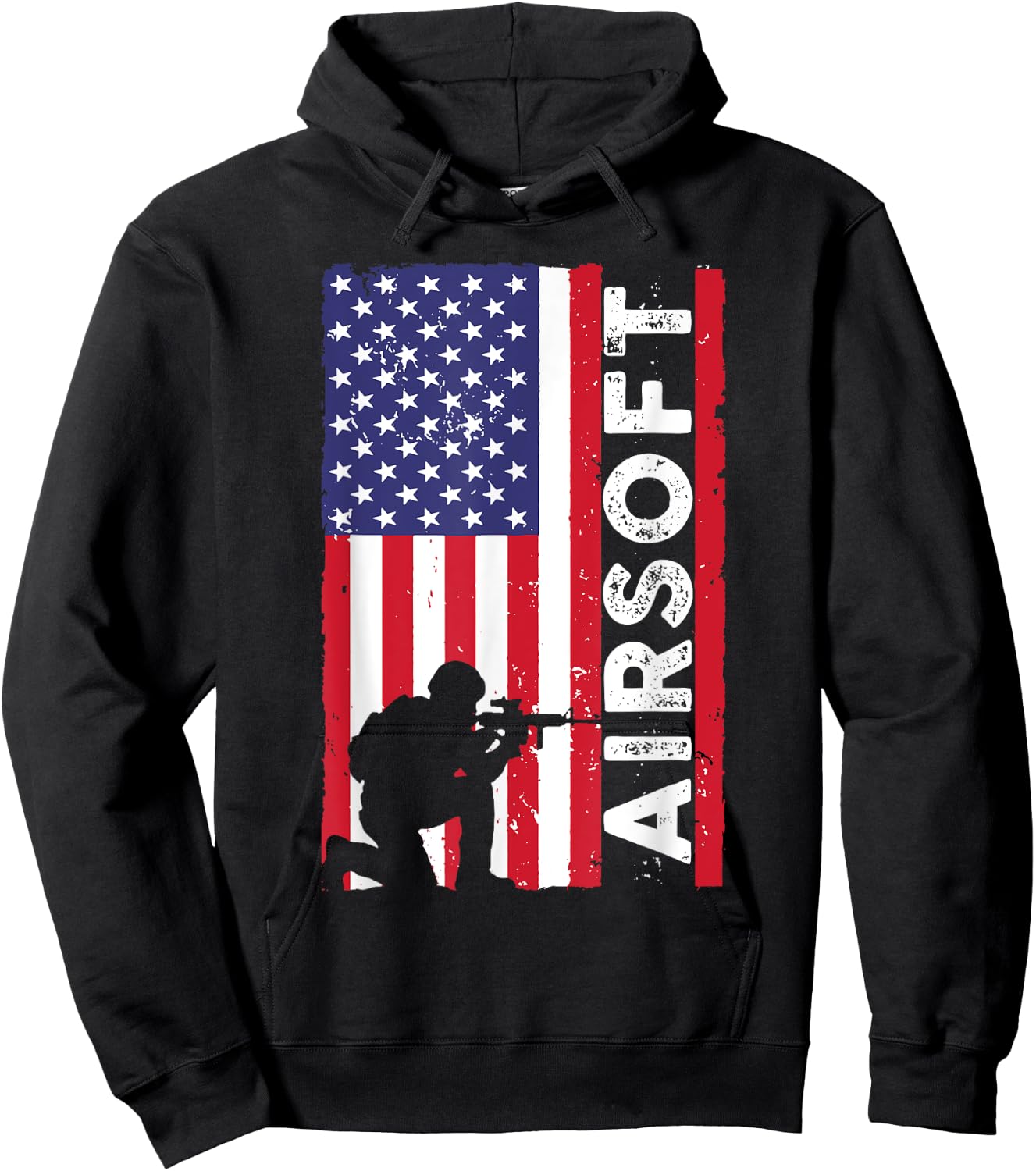 Cute Airsoft Art Women Kids Airsoft Player Airsofter Hoodie - Hoodie | Black