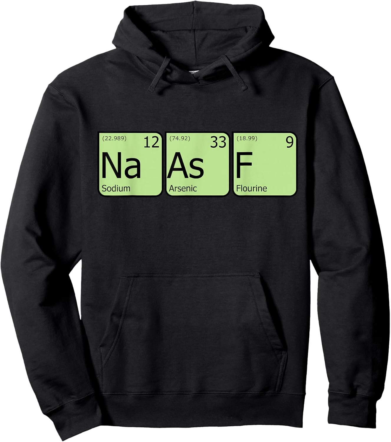 Salty As Fuck Funny Periodic Table Elements Nerdy Geek Shirt Hoodie - Hoodie | Black