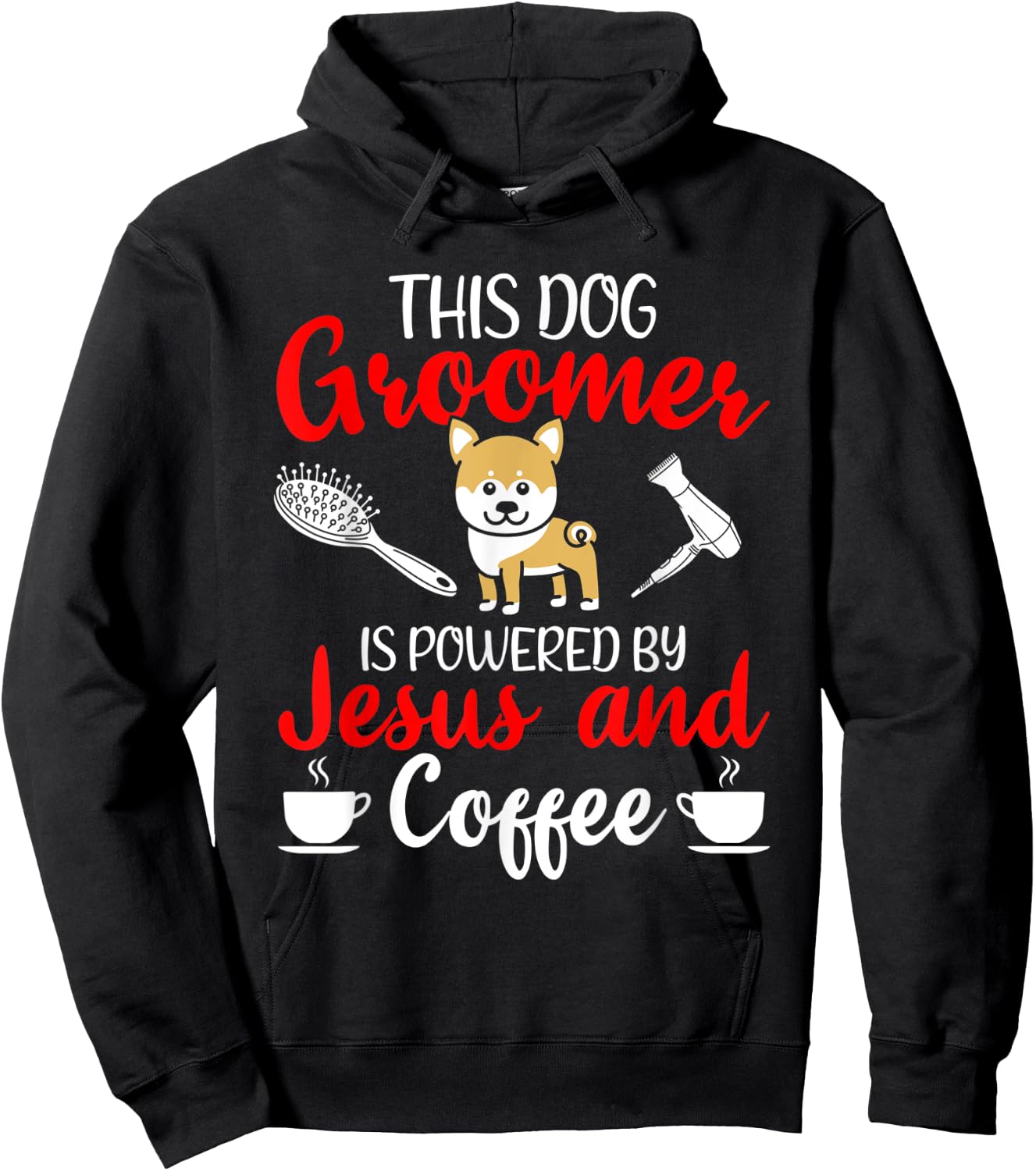 Dog Groomer Outfit Pet Grooming Hoodie - Hoodie | Black