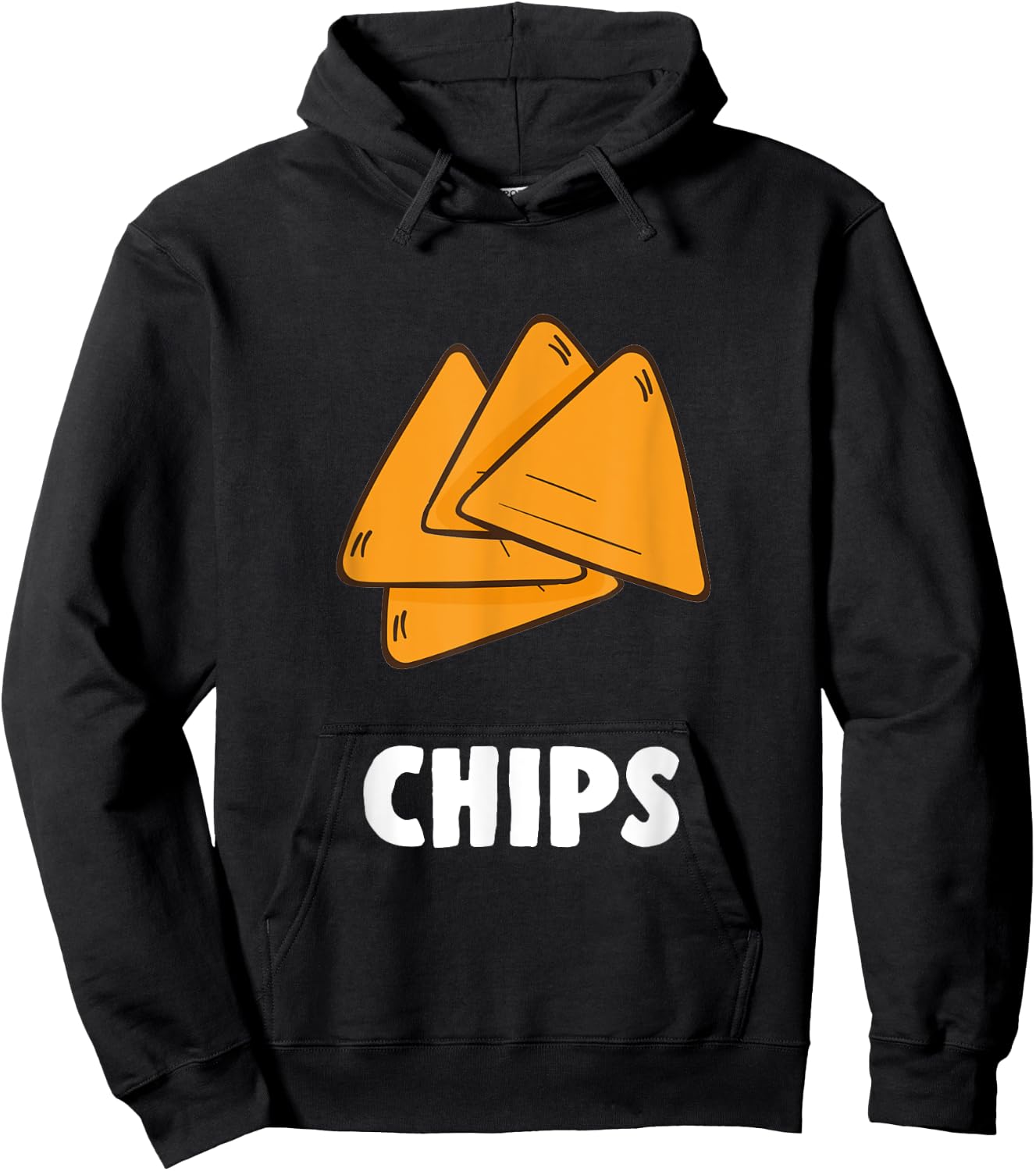 Couple Matching Halloween Costumes Chips Hoodie - Hoodie | Black