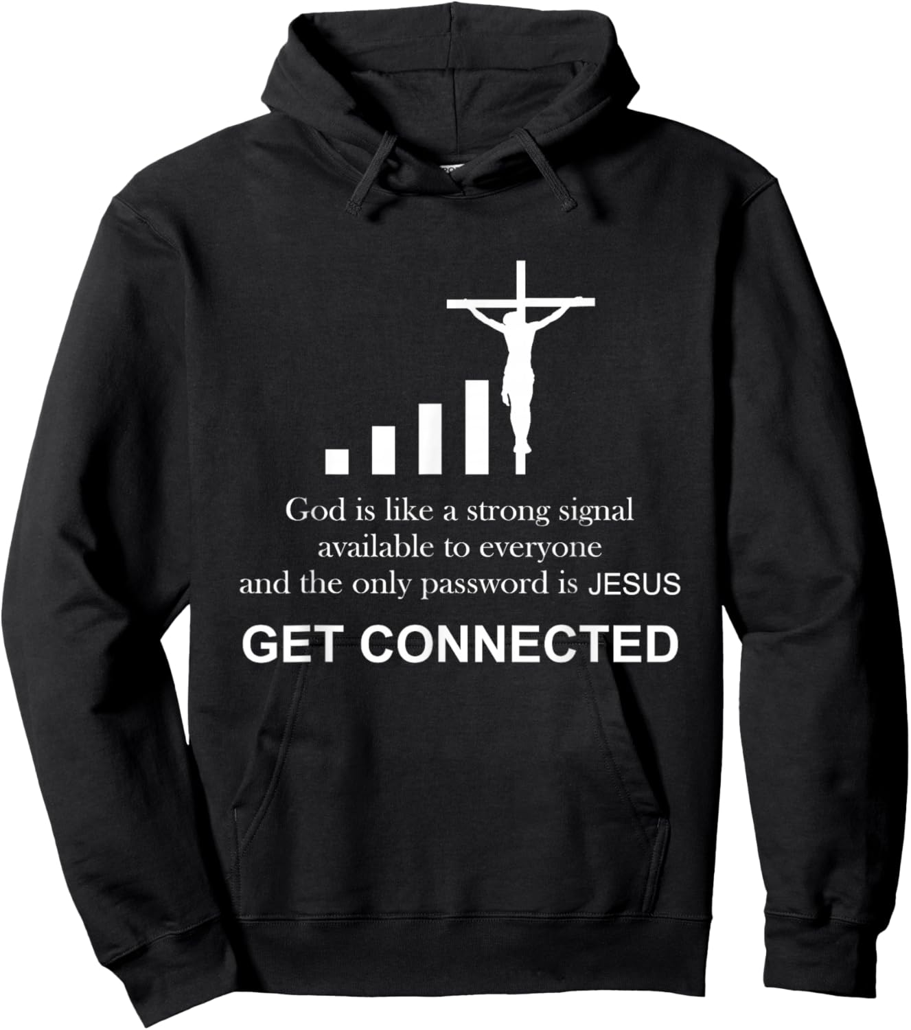 Catholic Priest Get Connected To God Cross Hoodie - Hoodie | Black