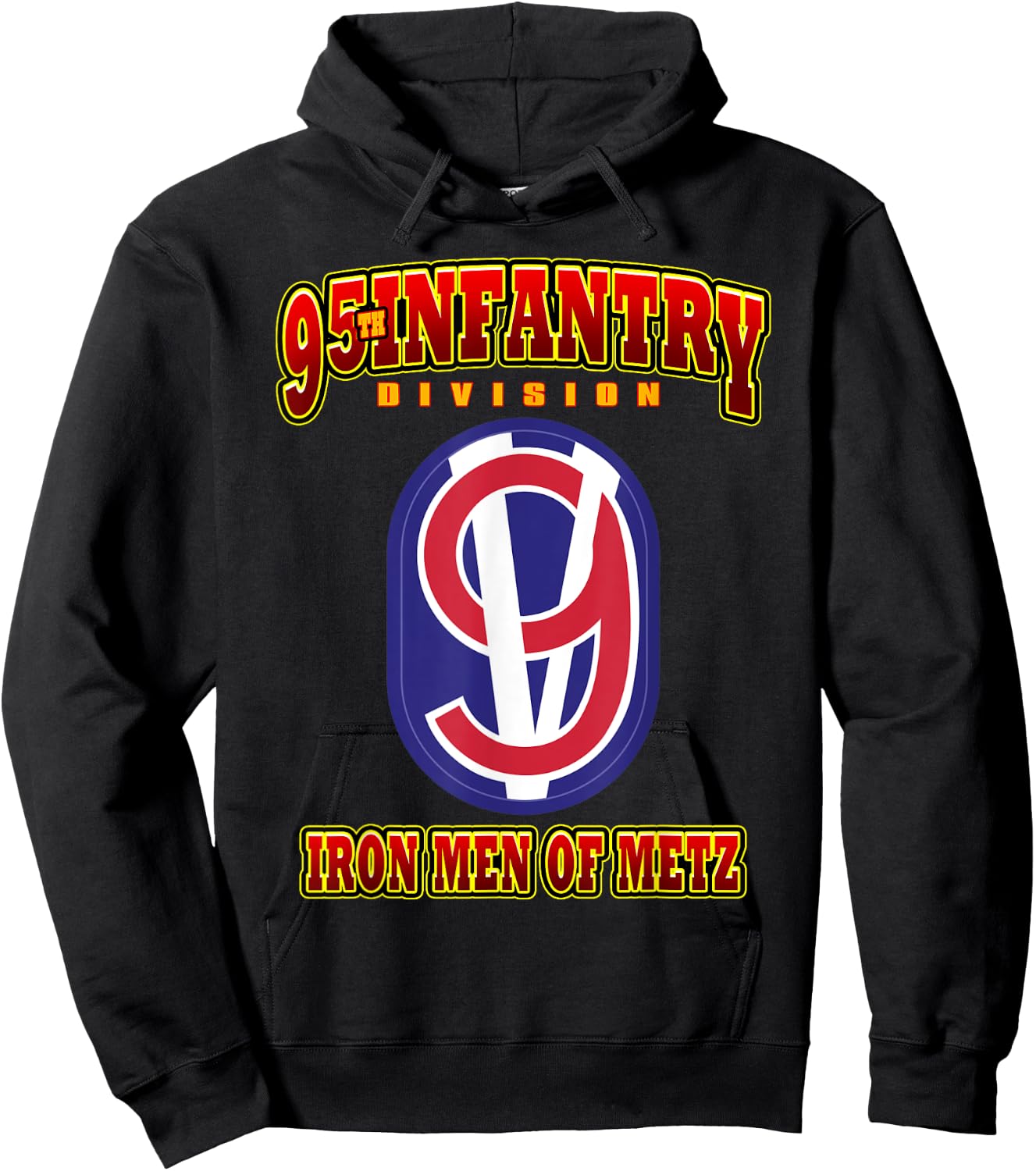 95th Infantry Division Iron Men of Metz Hoodie - Hoodie | Black