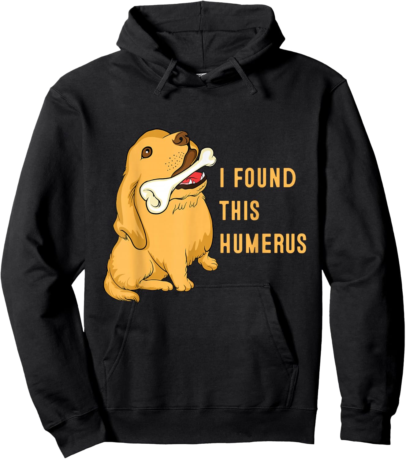 I found this humerus dog with bones funny Hoodie - Hoodie | Black