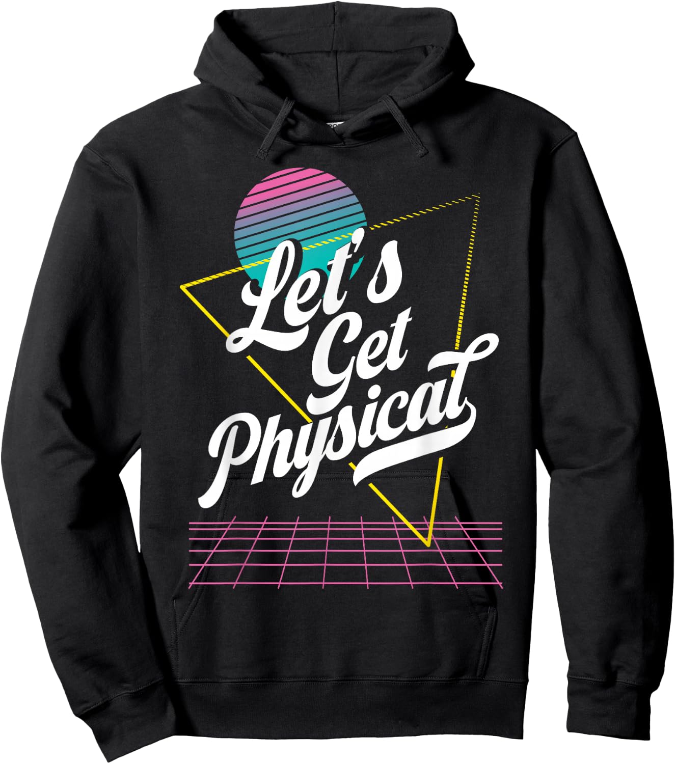Lets Get Physical for a 80's Retro Workout Instructor Hoodie - Hoodie | Black