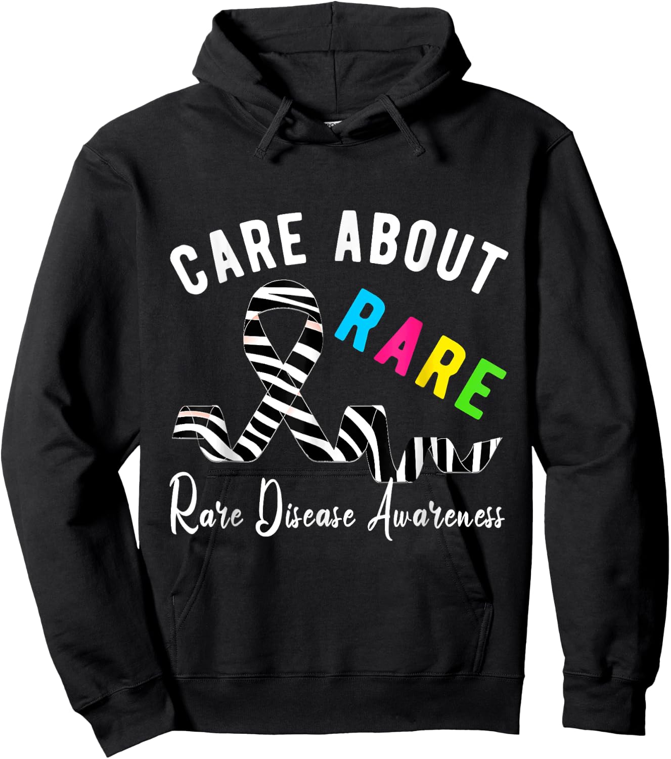 Rare Disease Day Care About Rare Disease Awareness Hoodie - Hoodie | Black