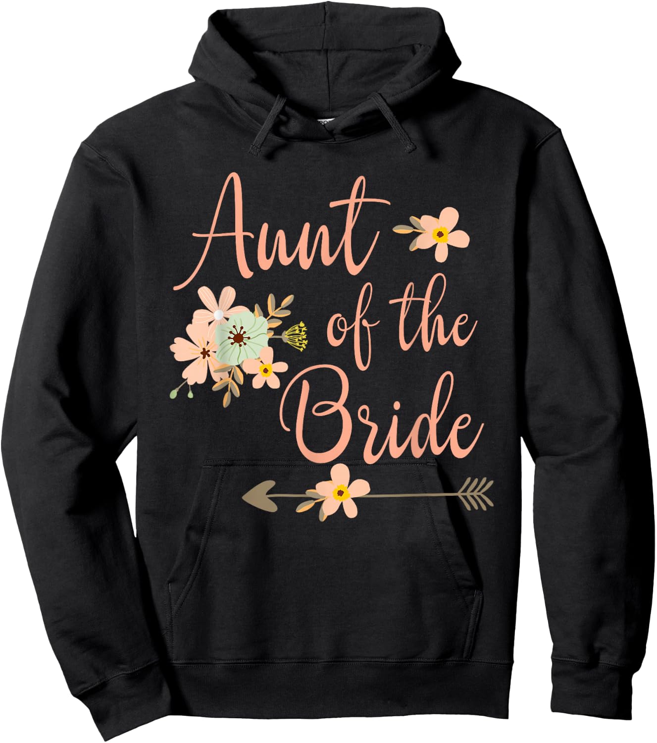 Aunt of the Bride - Party Wedding Hoodie - Hoodie | Black