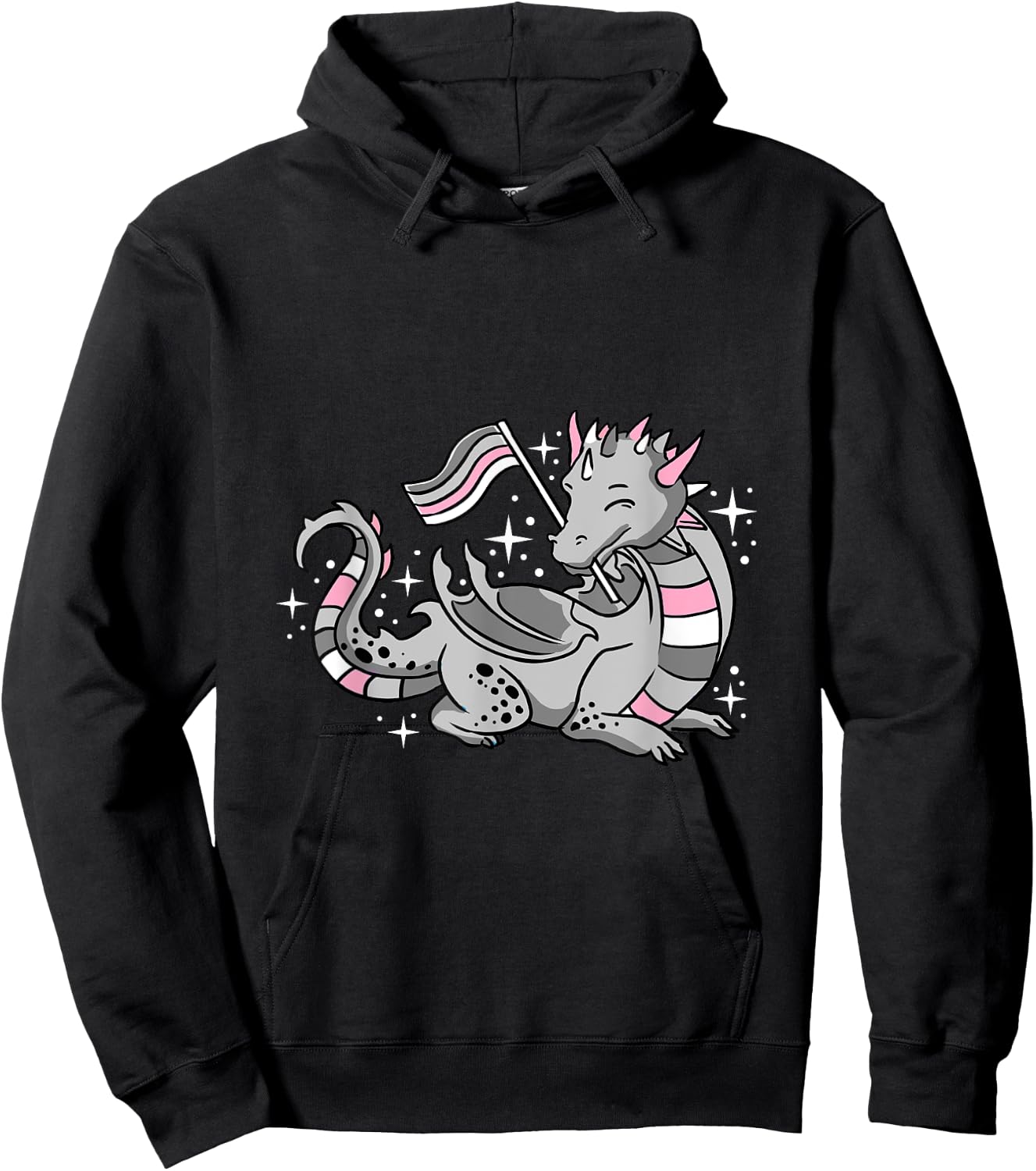 Demigirl Dragon Demigirl Pride Hoodie - Hoodie | Black